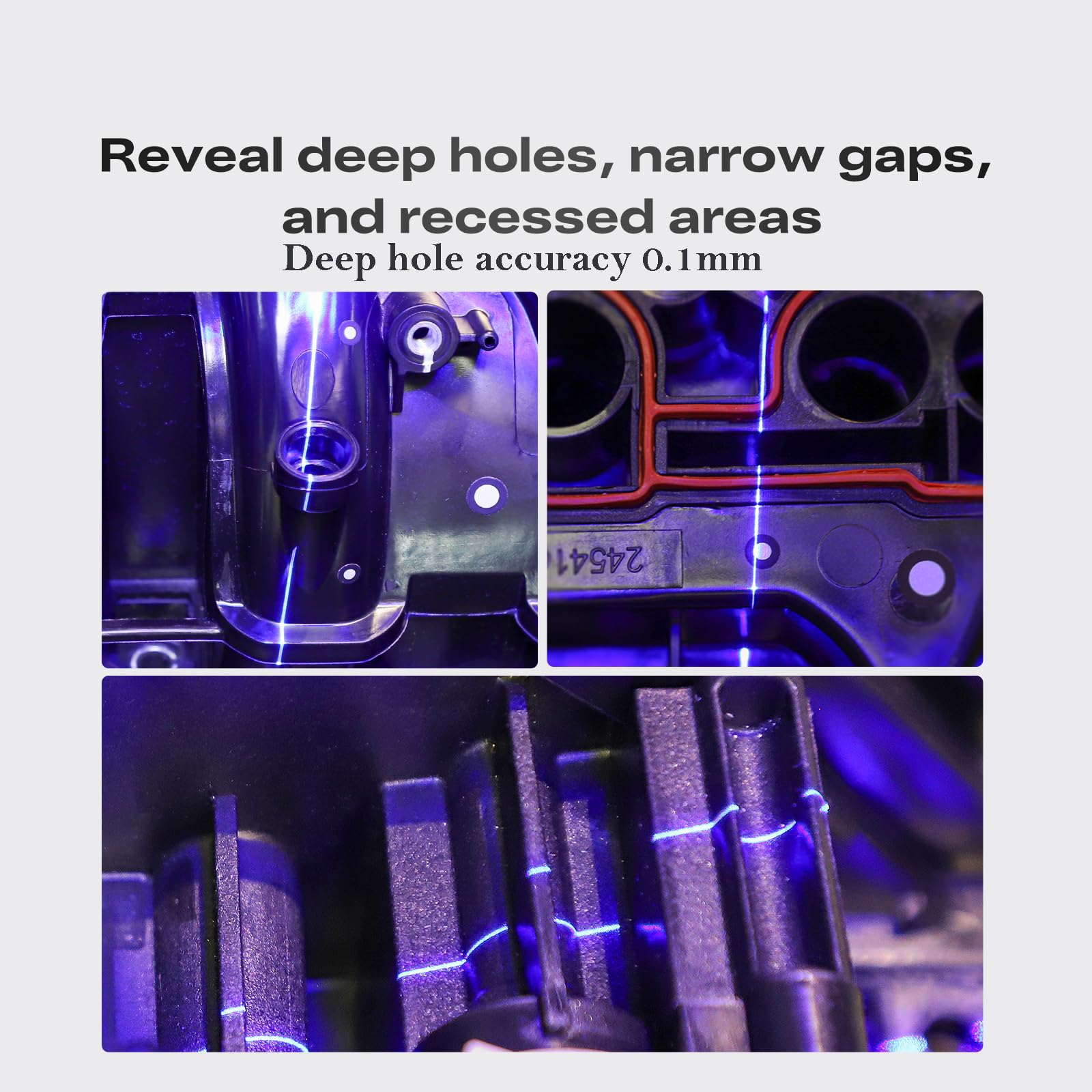Creality 3D Scanner Sermoon S1 and Scan Bridge Wireless Scanning | 0.02mm High-Precision 34+7+1 Blue Laser & Structured Light | Up to 4.6M Measurements/s | Color Texture Mapping | Indoor & Outdoor Use