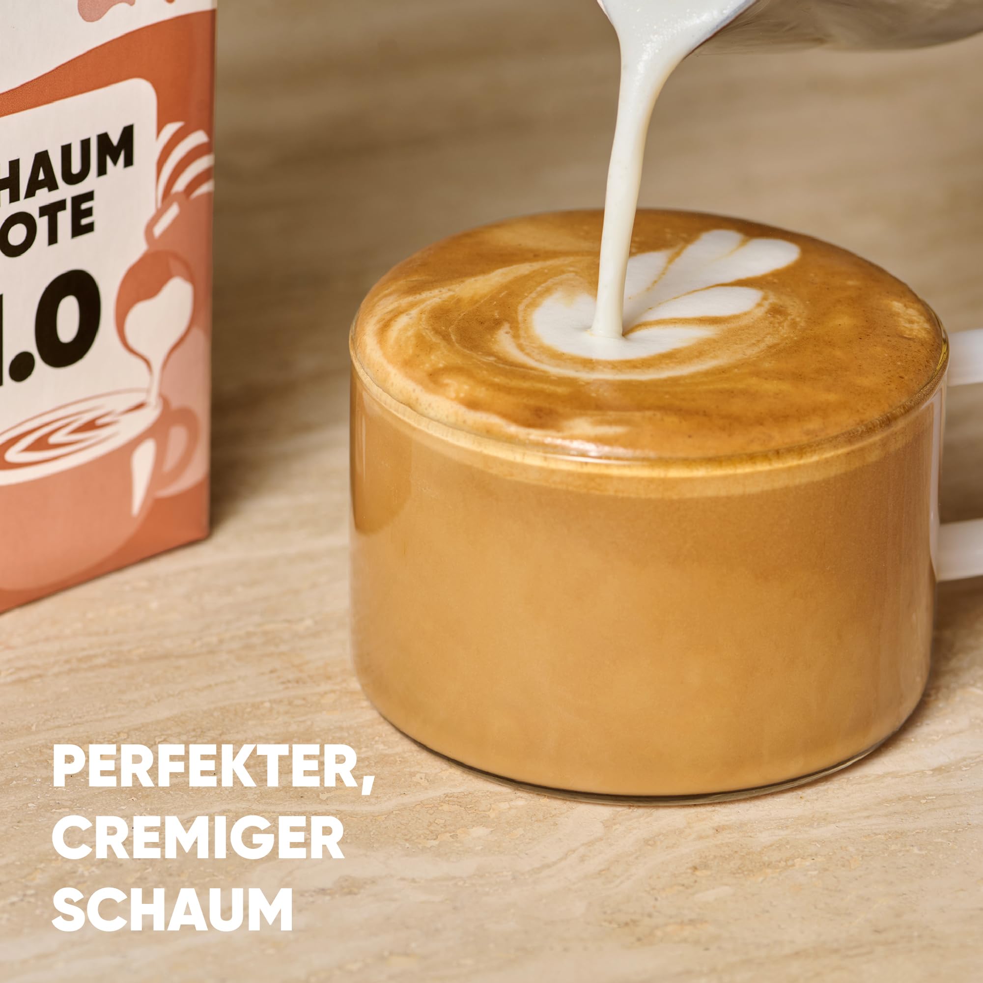 vly BARISTA - Die vegane Milchalternative aus Erbsenprotein | Cremiger Schaum | Reich an Ballaststoffen, Calcium, Vitaminen & Protein | Laktosefrei, Glutenfrei, Zuckerarm, Pflanzlich - 16x1L