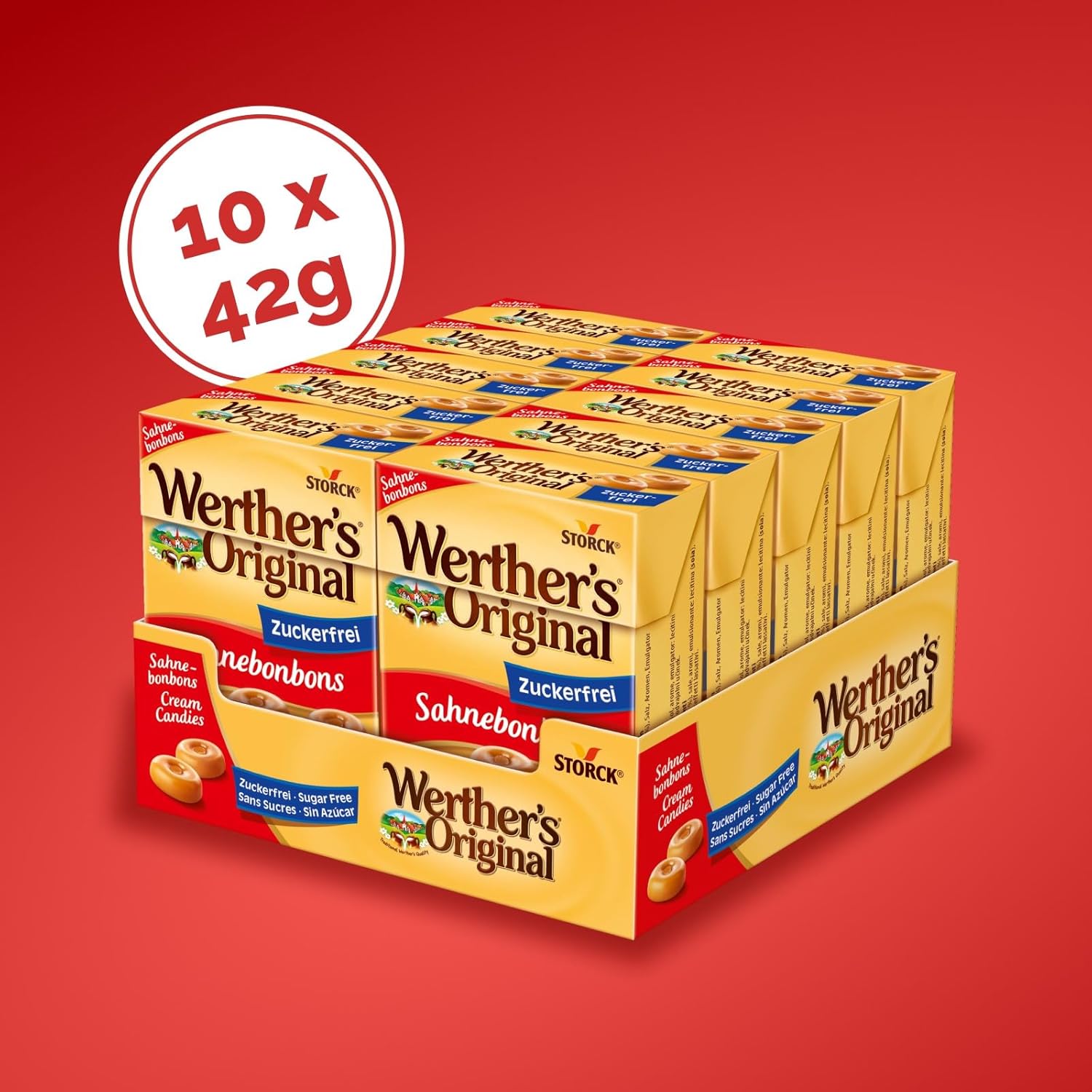 Werther's Original Bonbons, zuckerfrei, 70 g Beutel