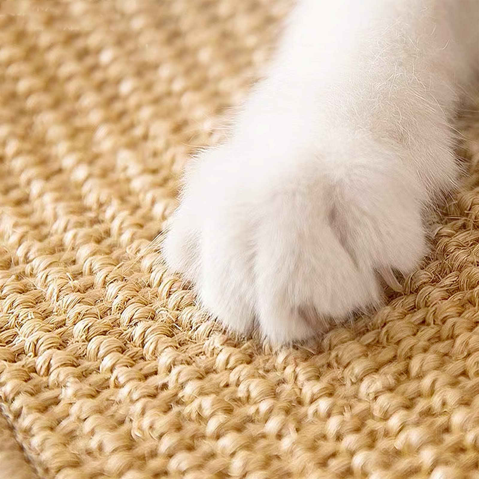 Graciadeco 2 Kratzmatte Katze Wand Sisal Teppich, 60 x 40cm Katzen Kratzbrett Natürlich Katzenkratzbretter, Katzenteppich Sisalmatte Kratzecke für Schützt Möbel, Sofas & Teppiche grau