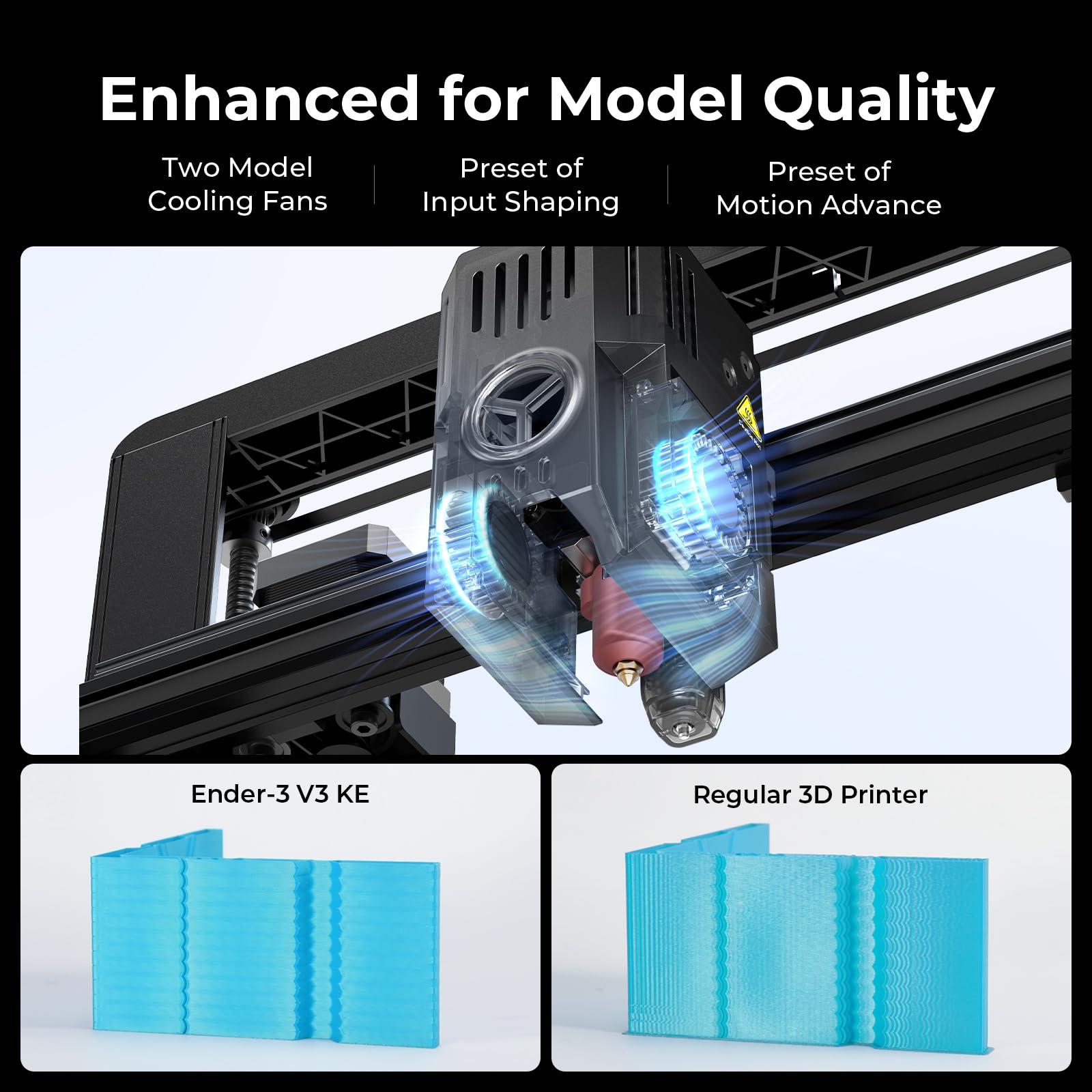 Creality Ender 3 V3 SE 3D Printer, 250mm/s High-Speed Desktop Printer, CR Touch Auto-Leveling, Sprite Direct Extruder, Dual Z-Axis, Auto-Load Filament, 8.66x8.66x9.84 Print Volume, Easy Assembly