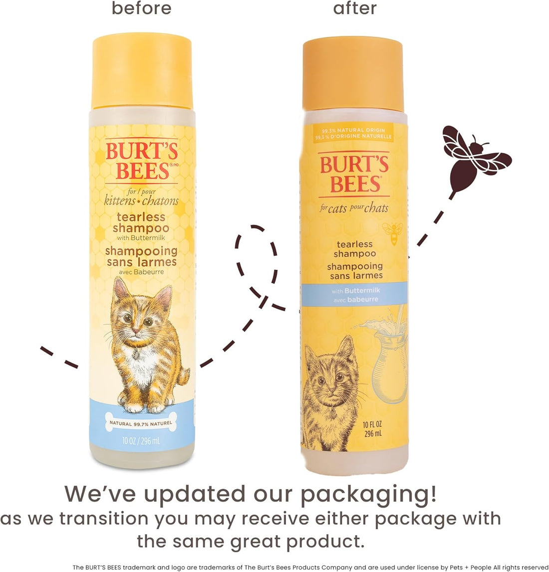 Burt's Bees Tearless Kitten Shampoo with Buttermilk