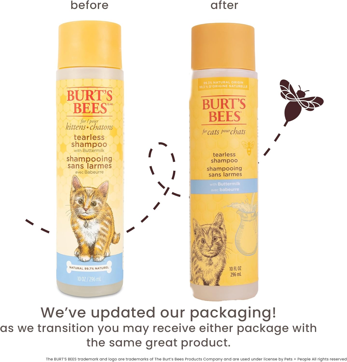 Burt's Bees Tearless Kitten Shampoo with Buttermilk