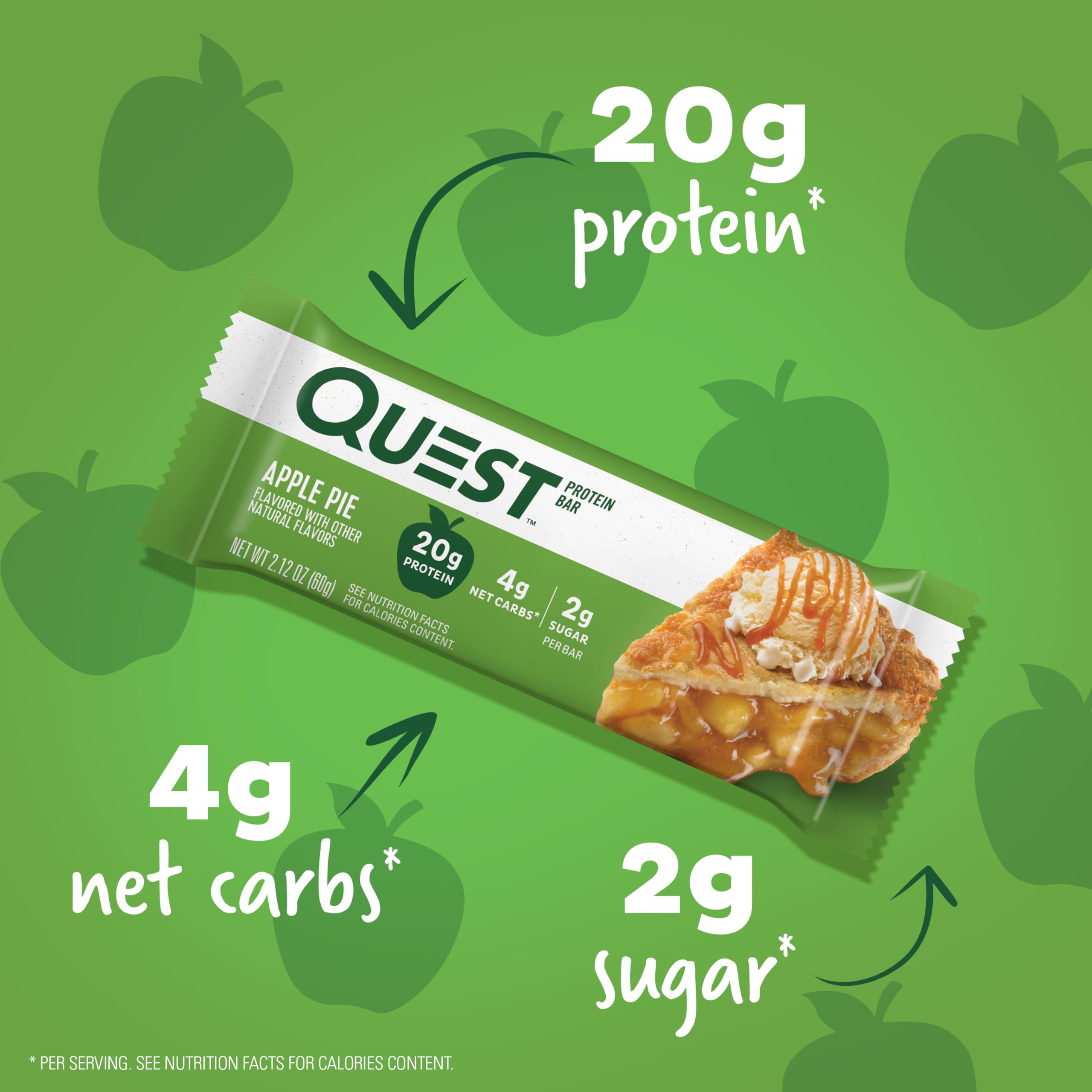 Quest Nutrition Chocolate Chip Dough Cookie Protein Bars, 21g Protein, 1g Sugar, 4g Net Carbs, High Fiber, Gluten Free, Keto-Friendly, 12 Count
