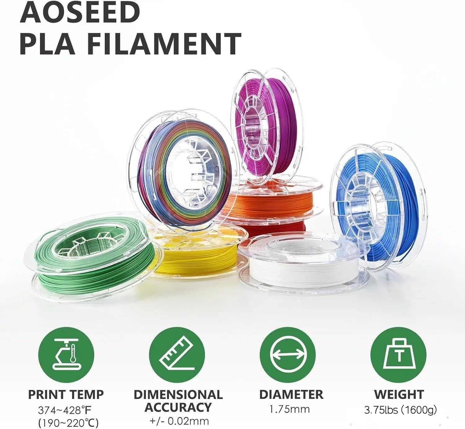 AOSEED 3D Printer for Kids, Fully Assembled AI 3D Printer with 8,000+ Models & 17+ Modules, 400mm/s High Speed, Leveling Free, STEM Toy Gift with 8 PLA Filaments for Home & School, X-Maker Joy AI+