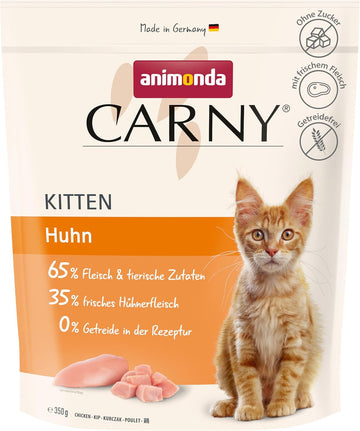 animonda Carny Katzen Trockenfutter Huhn und Rind (1 x 1,75 kg), Trockenfutter für ausgewachsene Katzen ohne Zucker und Getreide, mit frischem Hühnerfleisch und Rinderprotein