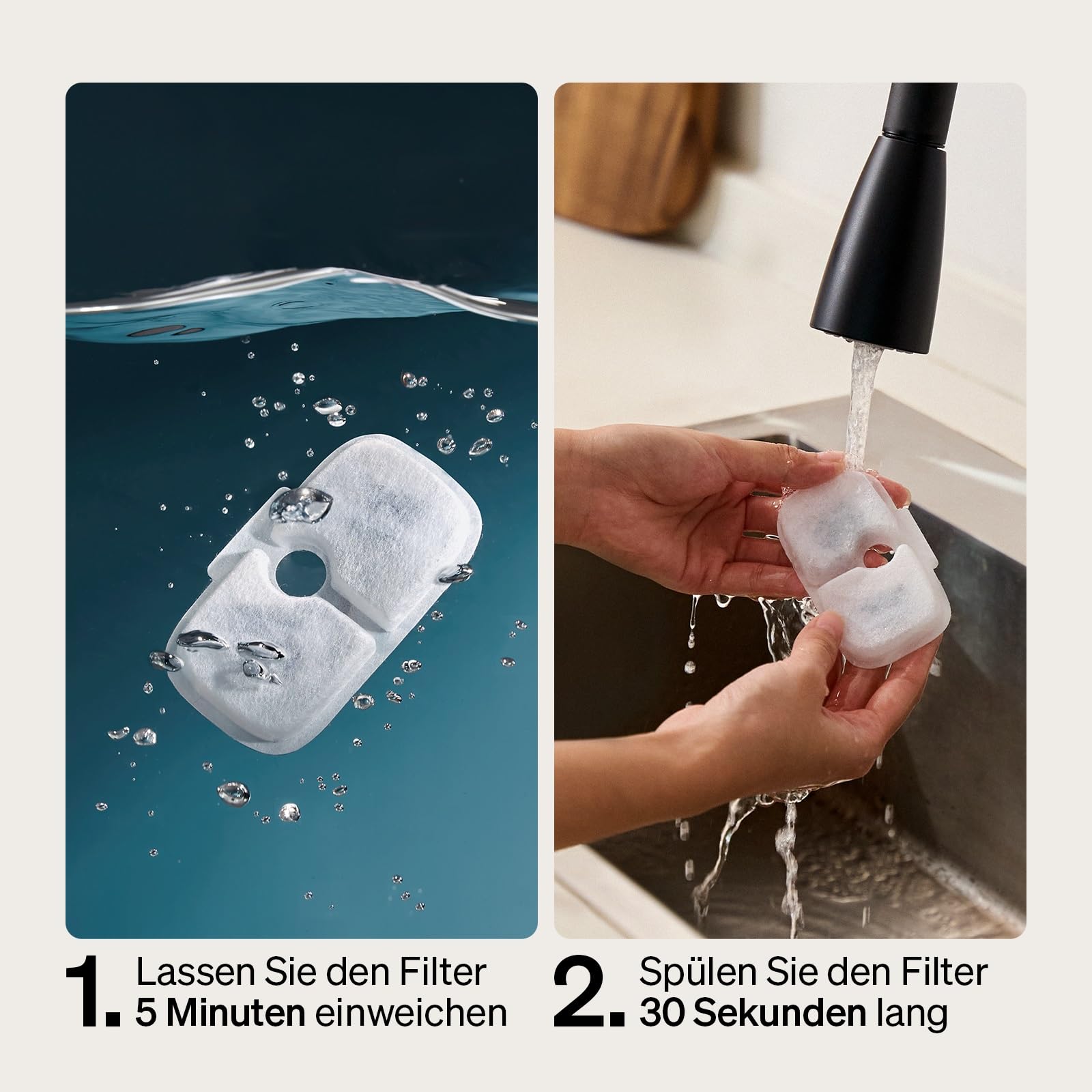 PETLIBRO Filter Katzenbrunnen 8er Pack für Dockstream Trinkbrunnen für Katze PLWF005, PLWF115, PLWF105, PLWF305, 4-Monats-Set Ersatzfilter für Katzentrinkbrunnen
