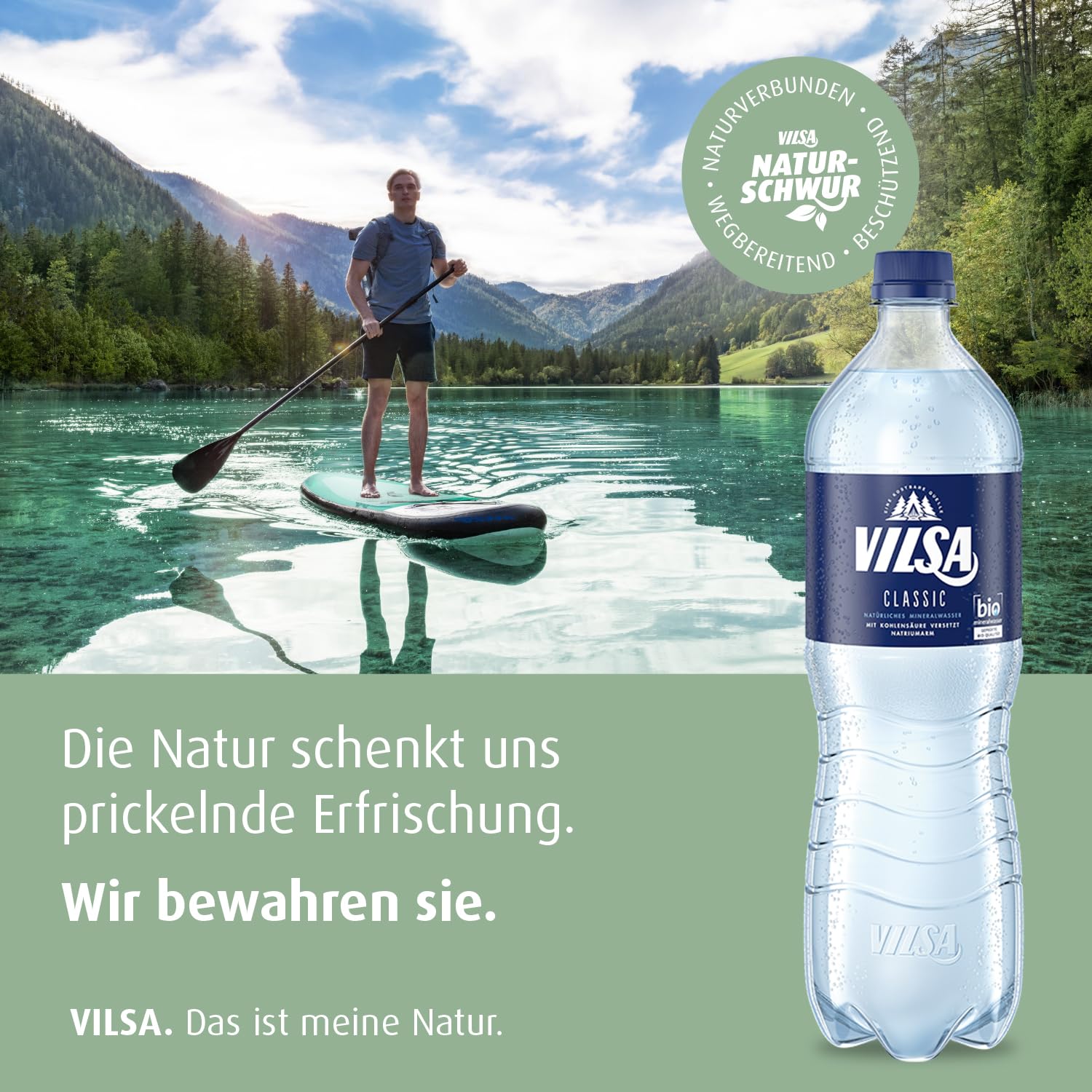 VILSA Mineralwasser Classic, 6 x 1,00 l PET (Packung mit 4)