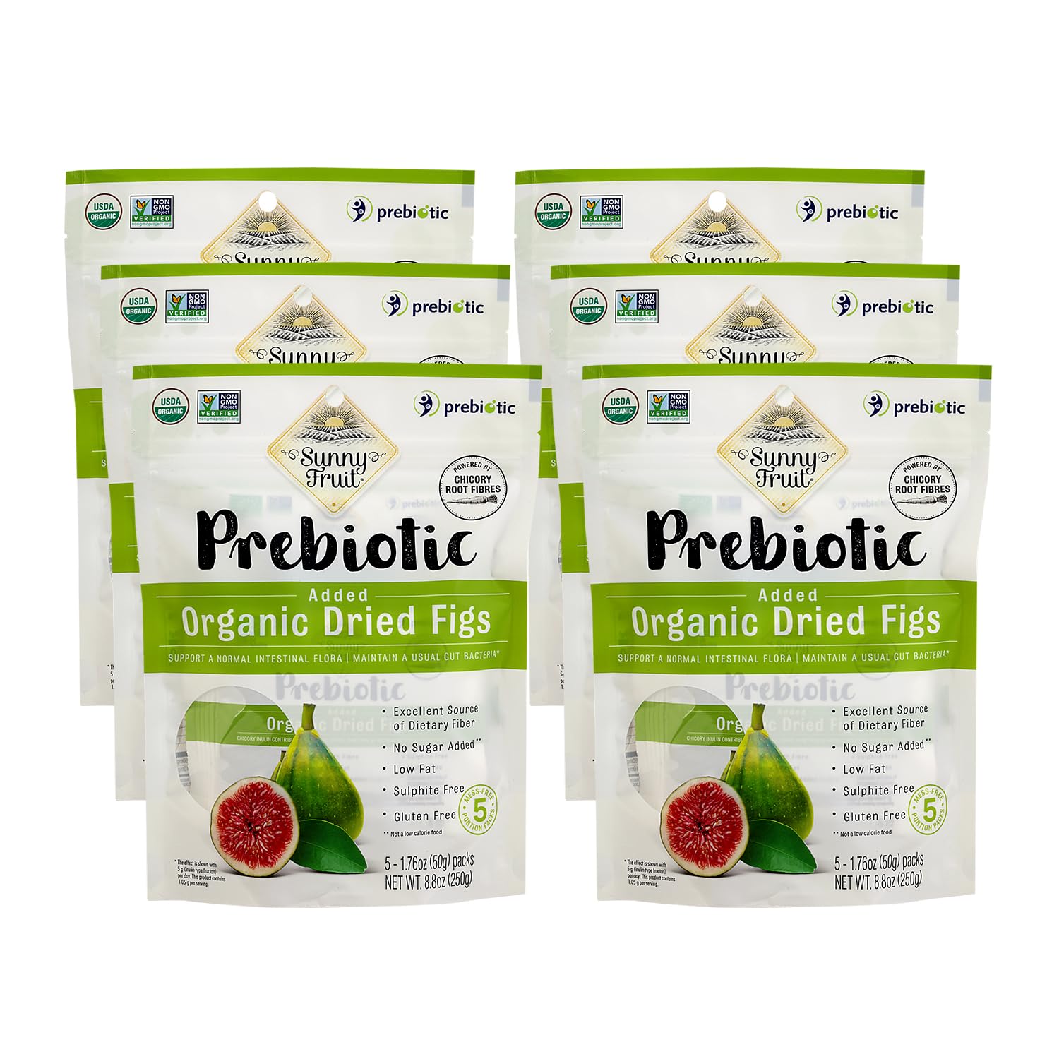 Sunny Fruit Soft Organic Turkish Dried Figs, 2.5 Pound Bulk Bag | No Preservatives, No Sugar Added | Healthy, Naturally Sweet Snack | Whole Dried Fruits | ORGANIC, NON-GMO, VEGAN, HALAL, KOSHER