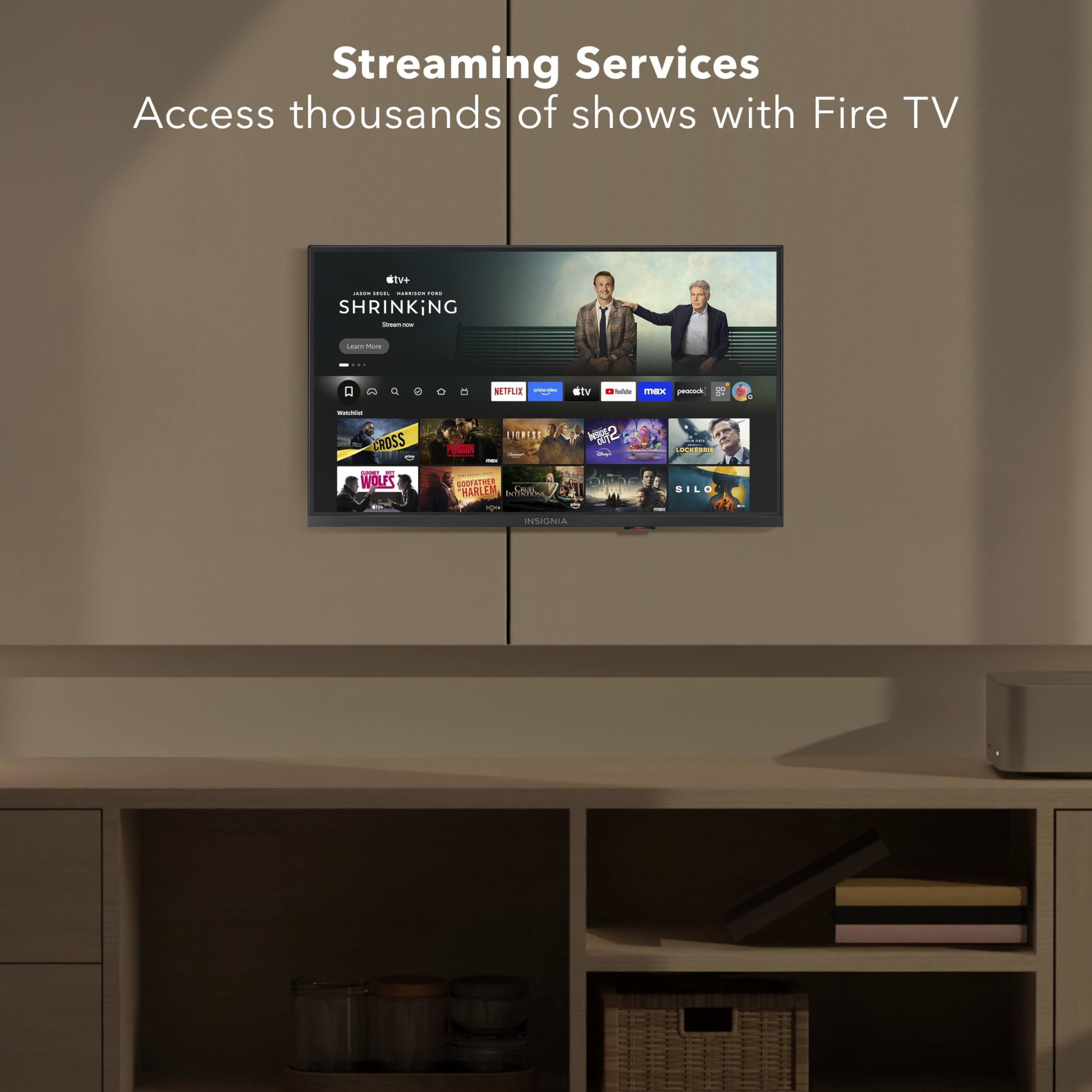 INSIGNIA 32" Class F20 Series LED HD Smart Fire TV, Voice Remote with Alexa, Free & Live TV