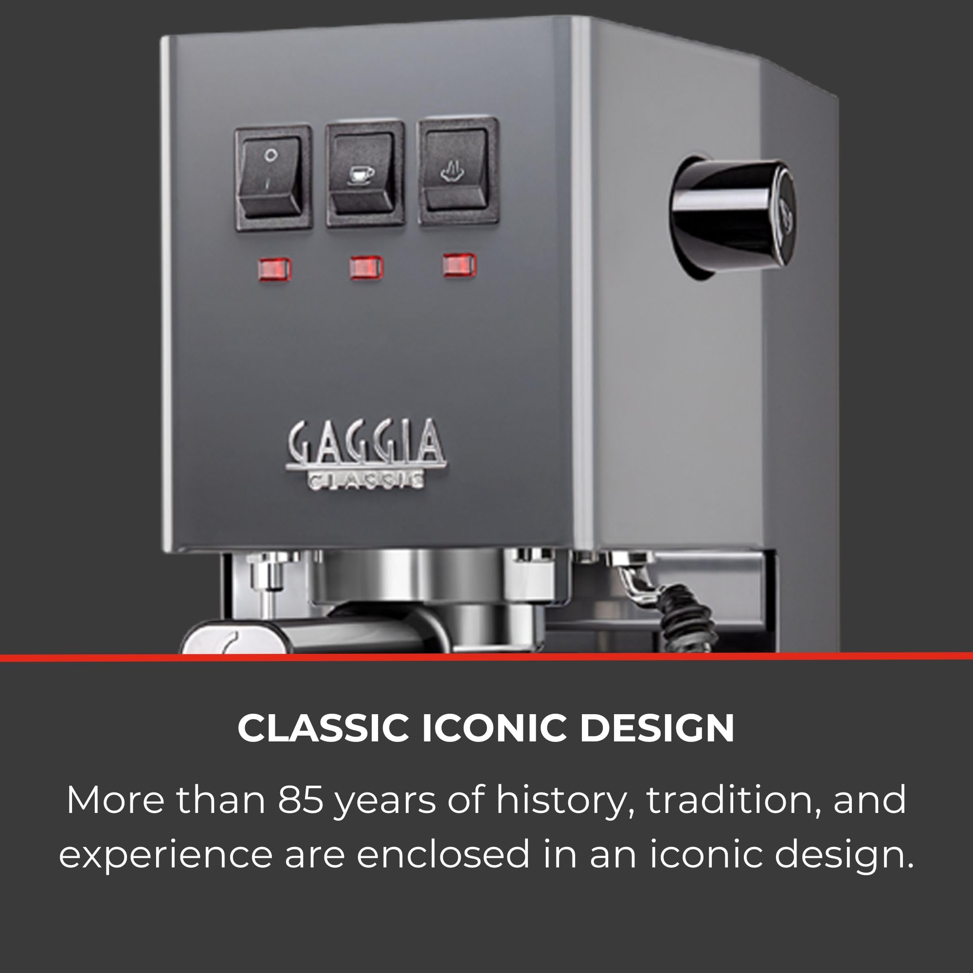 Gaggia RI9380/46 E24 Espresso Machine, Brushed Stainless Steel