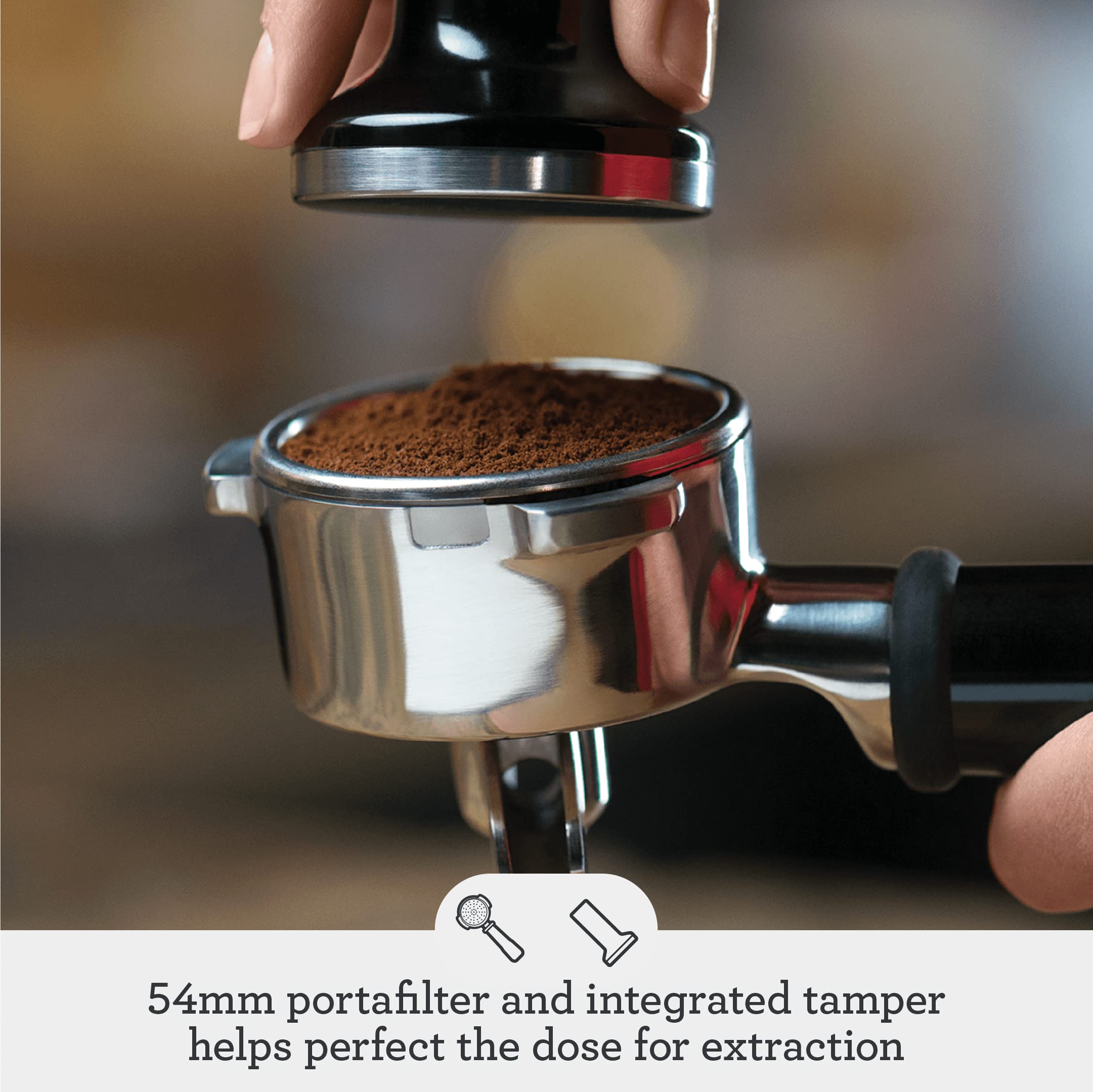 Breville Infuser Espresso Machine BES840XL, 10.25 x 12.5 x 13.25 Inches, Black Sesame
