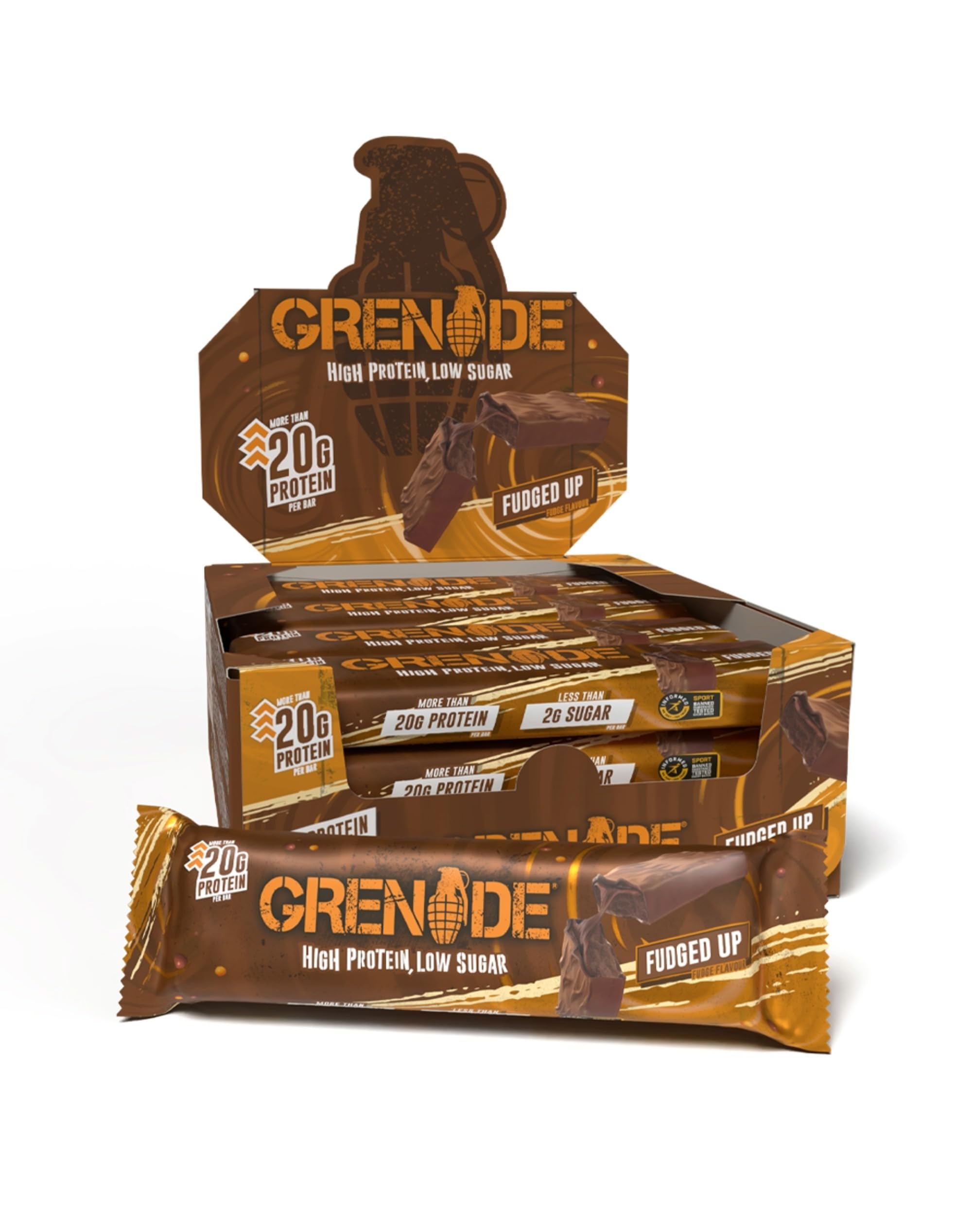 Grenade Proteinriegel, OREO White – Proteinreich & Zuckerarm, 12 x 60 g