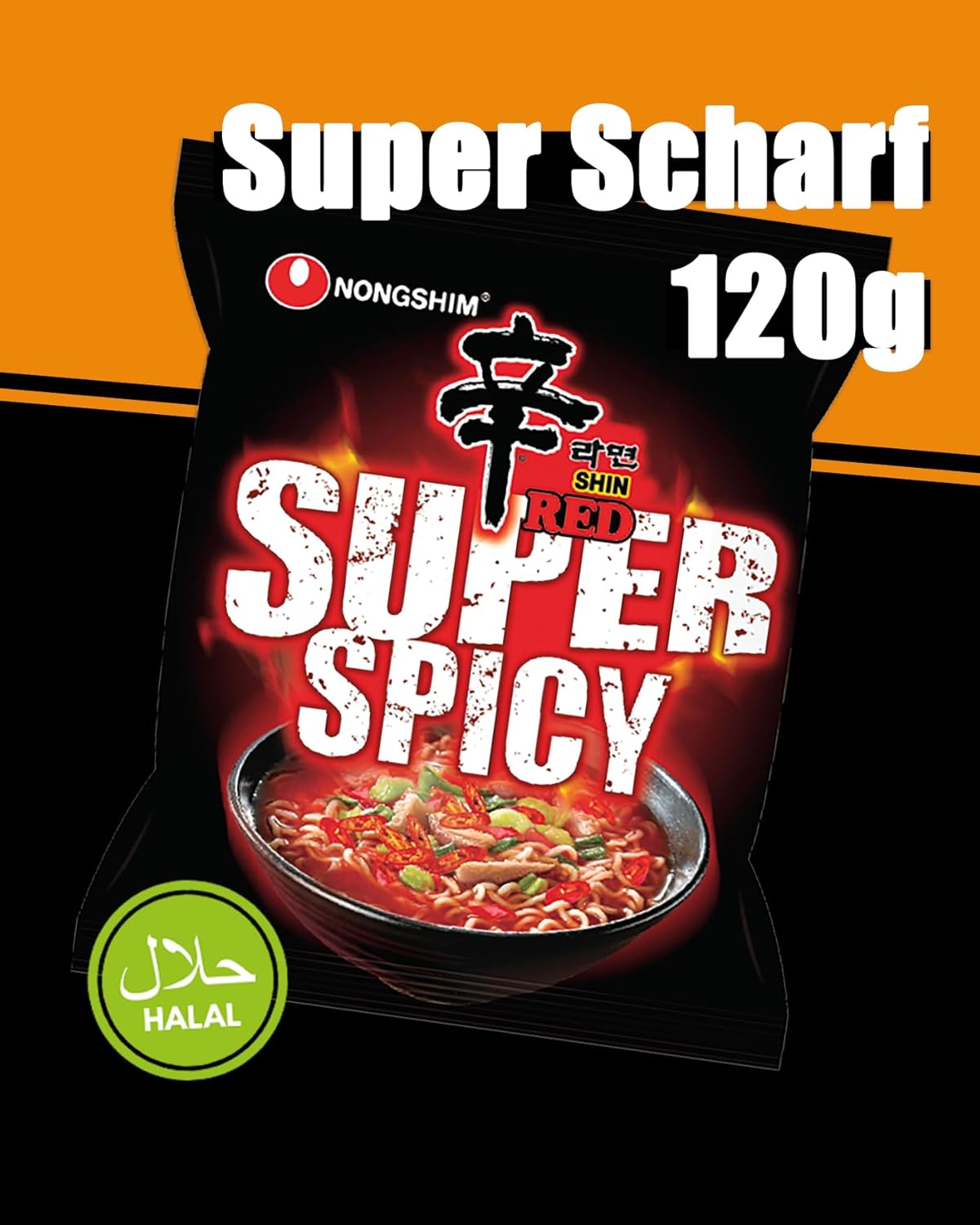 Nongshim - Instant Nudeln Shin Ramyun - Multipack (20 X 120 GR) - Produktdesign kann abweichen