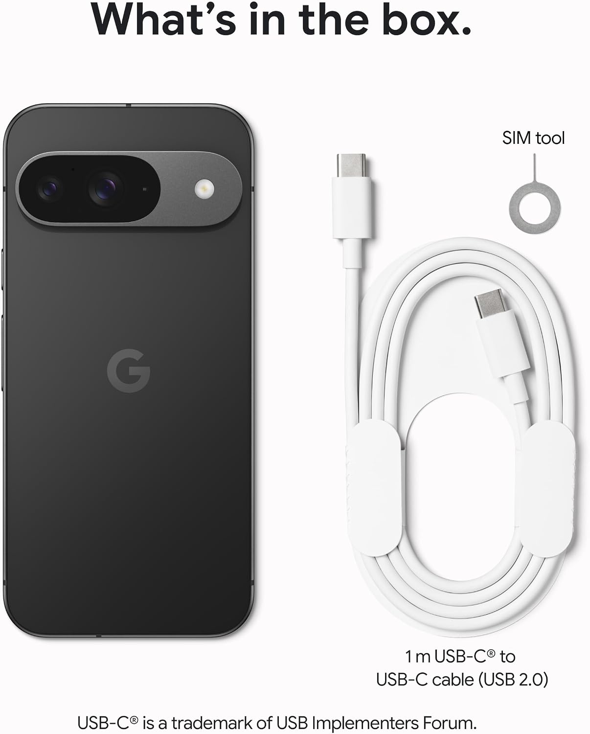 Google Pixel 9 - Unlocked Android Smartphone with Gemini, 24-Hour Battery, Advanced Camera, and 6.3" Actua Display - Obsidian - 128 GB