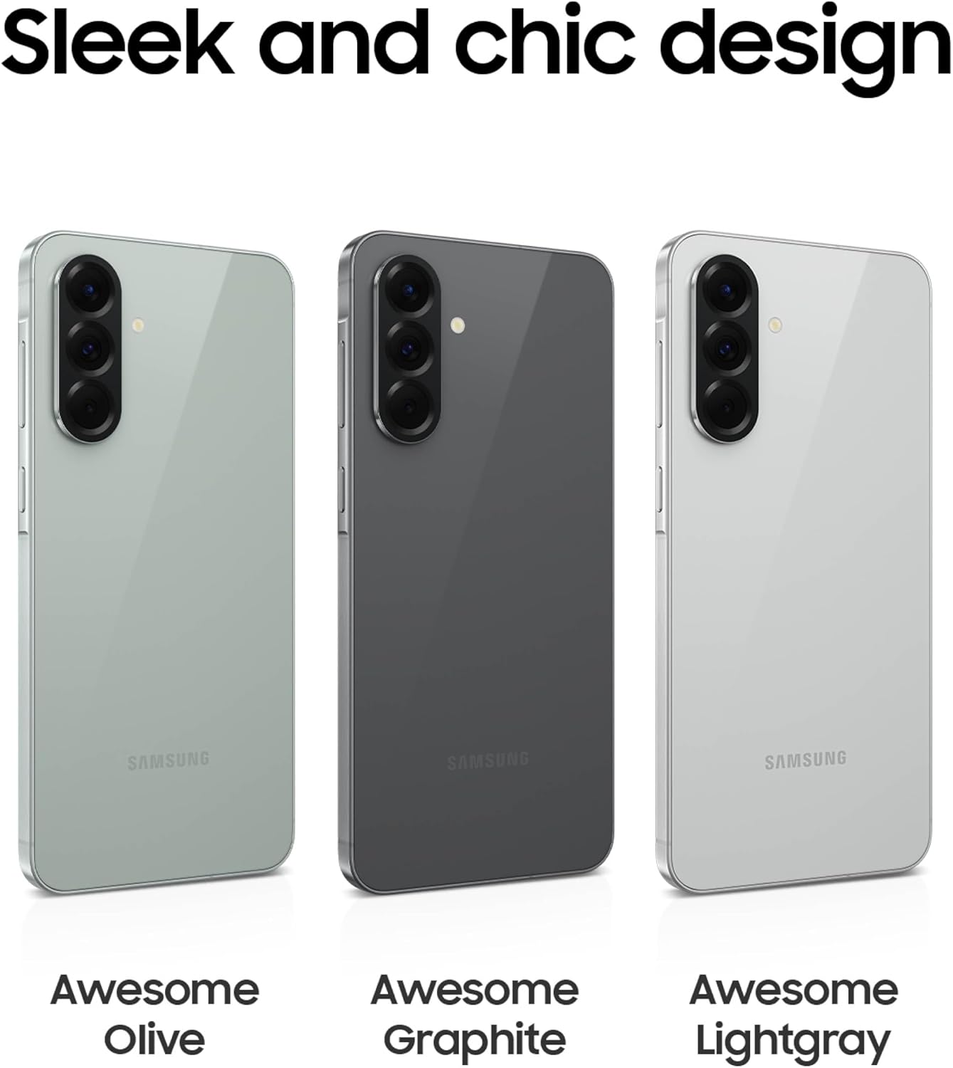 Samsung Galaxy A56 5G Cell Phone, 256GB AI Smartphone, Unlocked Android, AI Photo Edits, Large Screen, Long Battery Life, 2025, US 1 Yr Manufacturer Warranty, Awesome LightGray