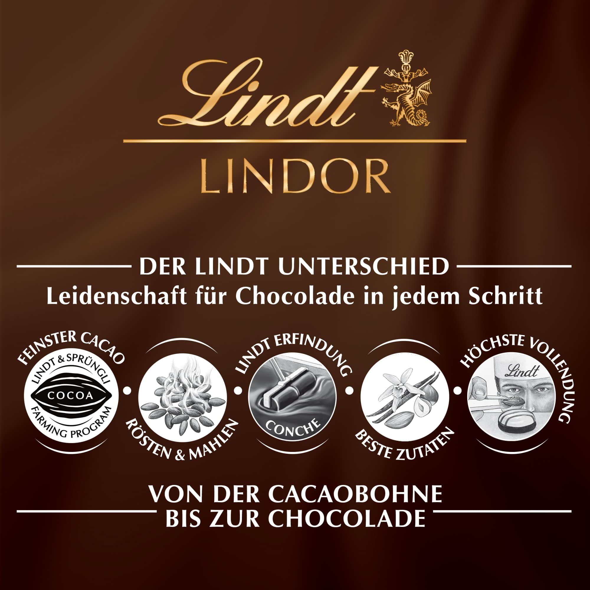 Lindt Schokolade LINDOR Mischung | 1371 g | Ca.109 Kugeln: Milch, 70%, Weiß, Milk&White, Stracciatella, Haselnuss, Salted Caramel, Double Chocolate, Feinherb, Pistazie | Schokoladengeschenk
