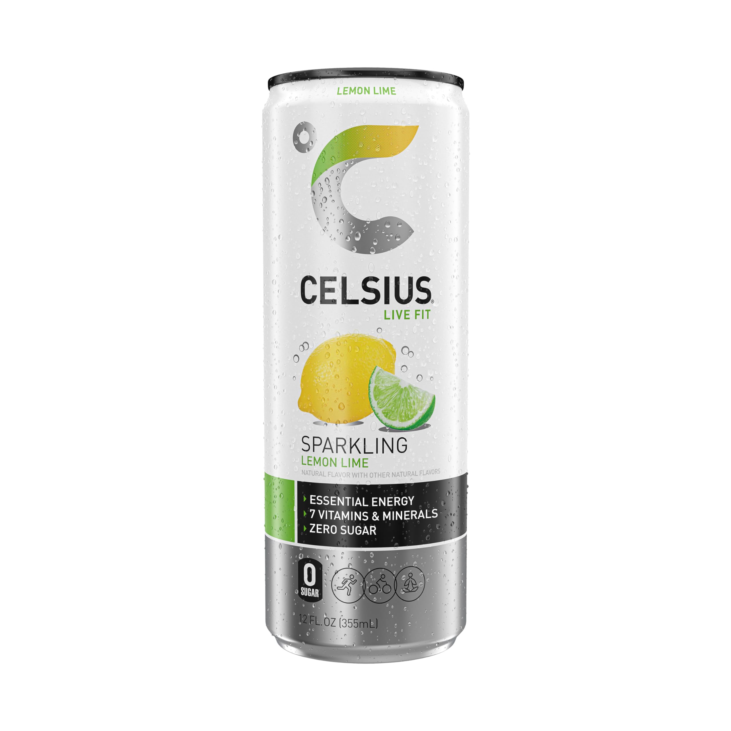 CELSIUS Sparkling Kiwi Guava, Functional Essential Energy Drink 12 Fl Oz (Pack of 12)