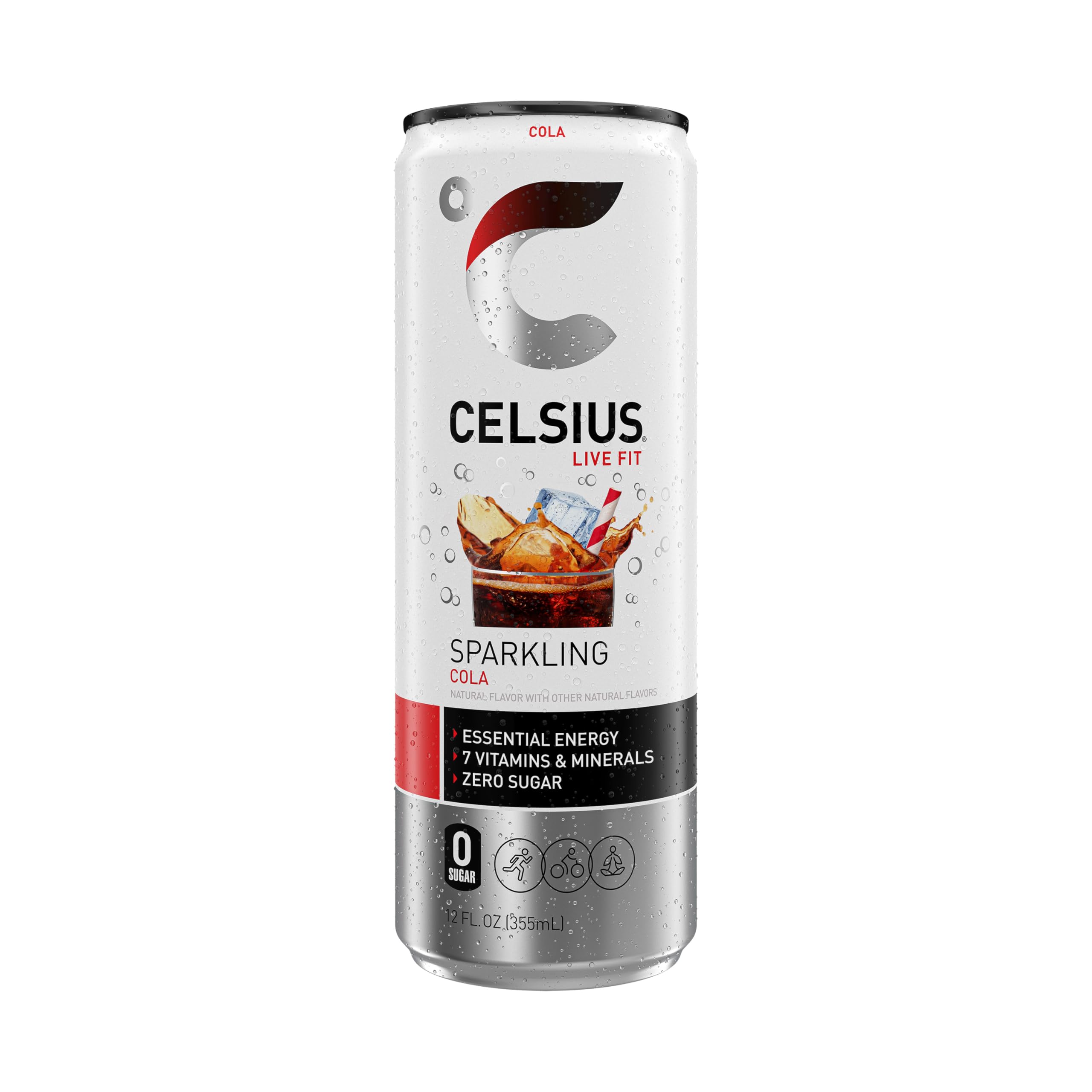 CELSIUS Sparkling Kiwi Guava, Functional Essential Energy Drink 12 Fl Oz (Pack of 12)