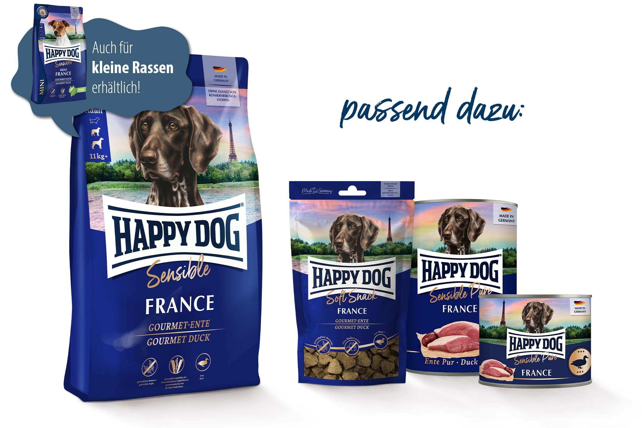 Happy Dog Sensible Neuseeland - M - Trockenfutter, Hundefutter - Geschmacksrichtung Lamm - 12,5kg