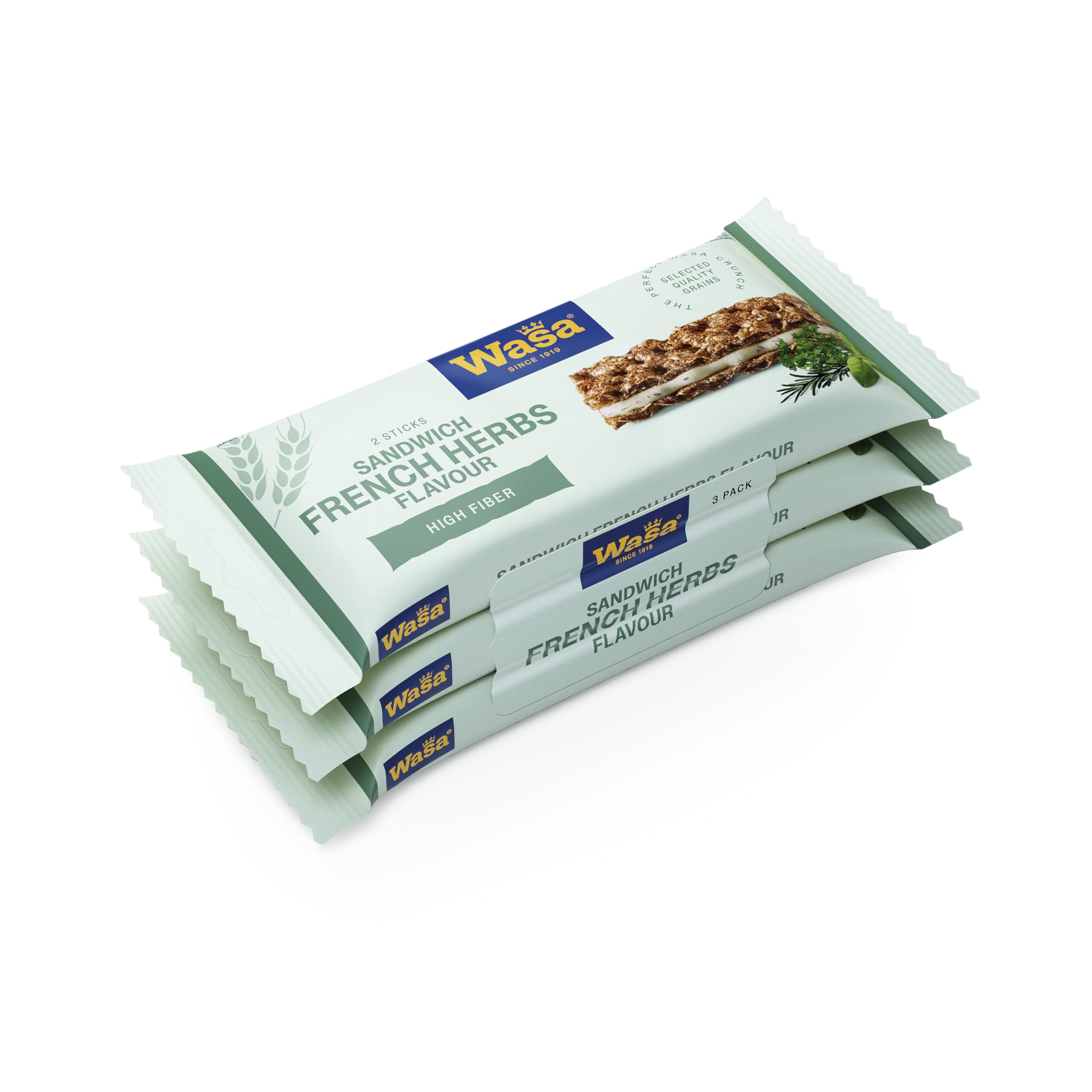 Wasa Knäckebrot Sandwich Tomato & Basil 40g I Knäckebrot-Snack aus Weizenmehl mit einer Füllung aus Käse, Getrockneten Tomaten & Basilikum, je 2 Sticks, Perfekt für unterwegs