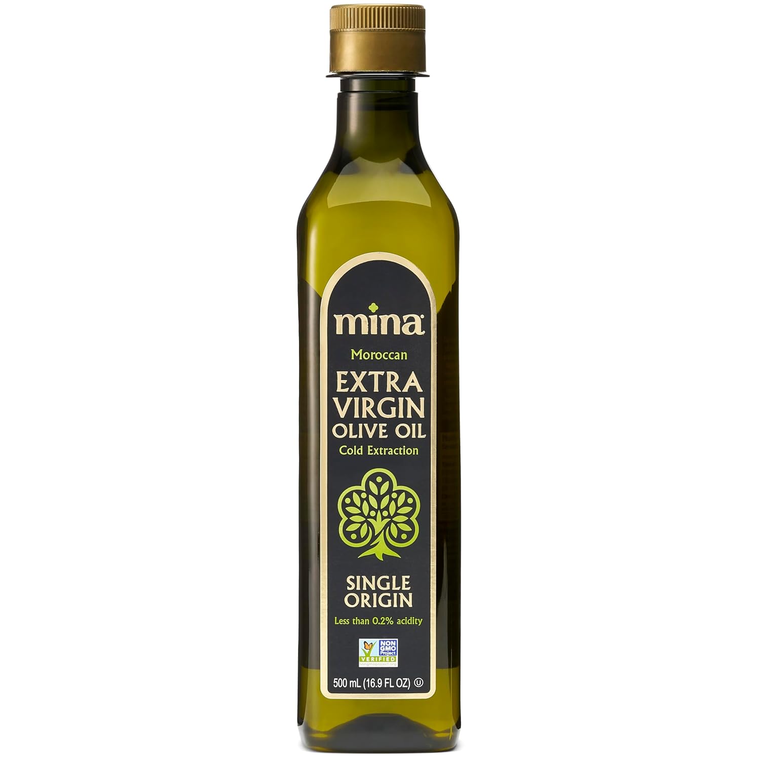 Mina Moroccan Olive Oil Extra Virgin 68 Fl Oz, New Harvest, Polyphenol Rich Olive Oil, Single Origin Extra Virgin Olive Oil, Cold Extraction, Less than 0.2% Acidity, 2 L