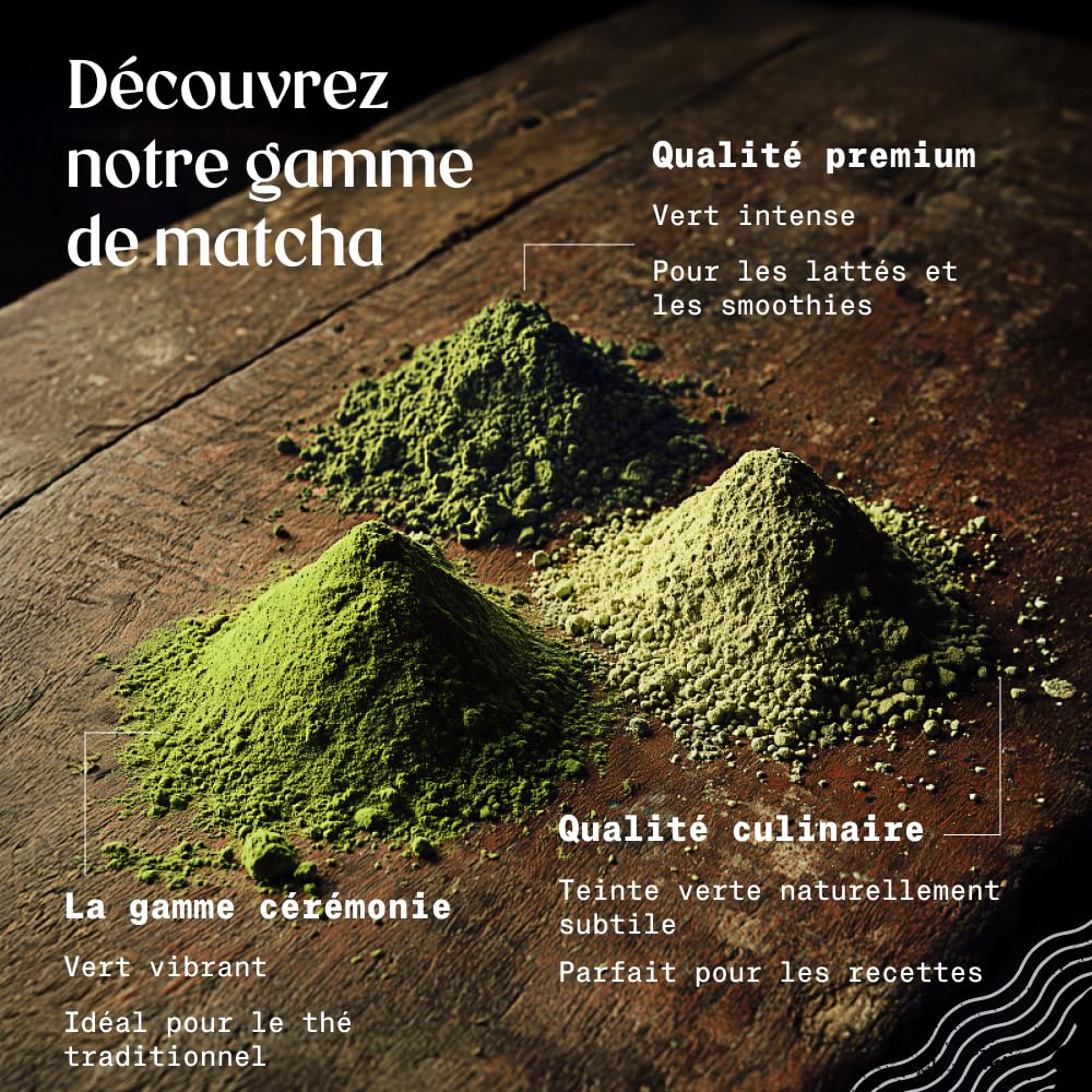 NaturaleBio Matcha Tee Pulver Bio - Premium-Qualität - 100g. Original Green Tea aus Japan. Japanischer ideal zum Trinken. Grüntee für Latte, Smoothies Getränk. Hergestellt in Uji, Kyoto.