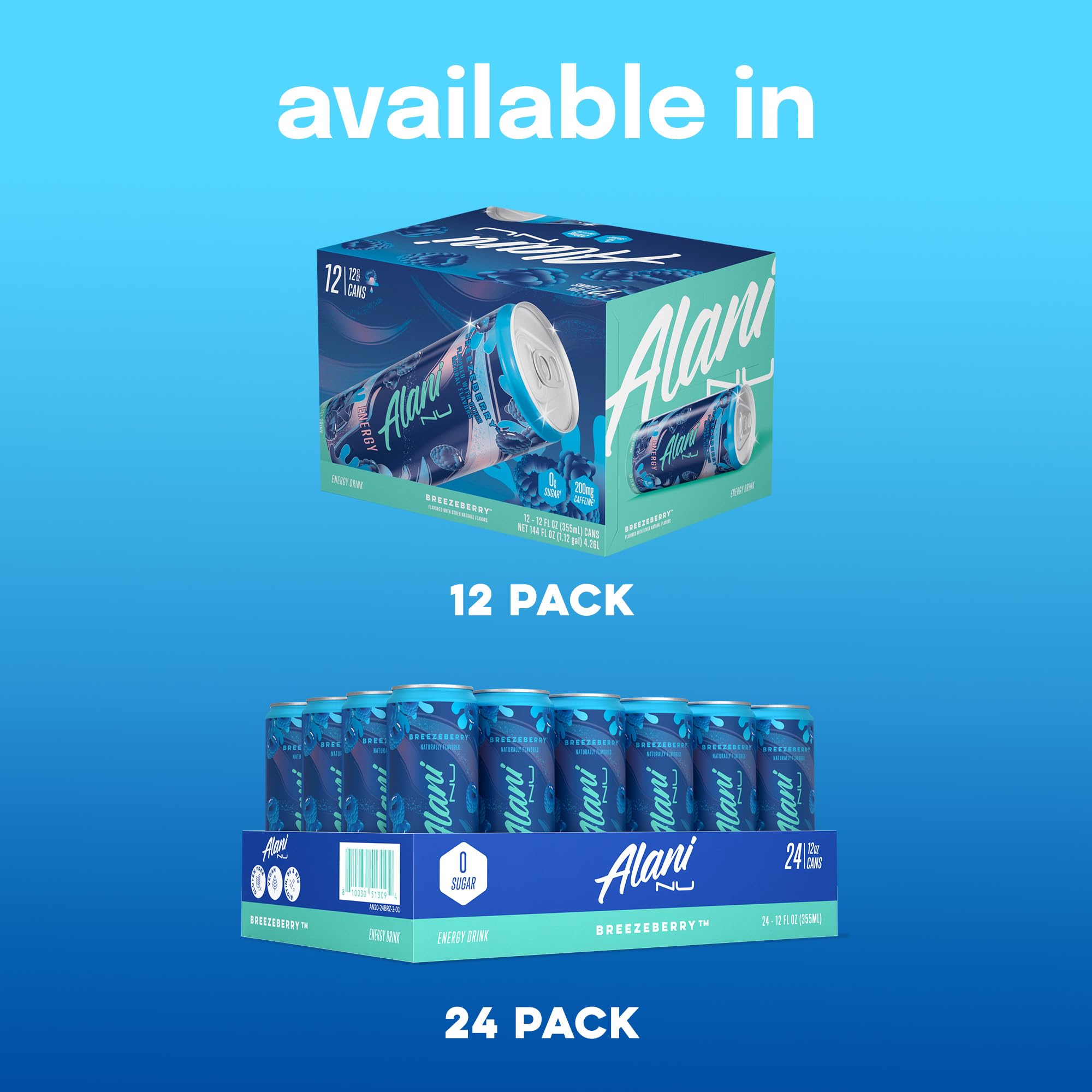 Alani Nu CHERRY TWIST Sugar Free, Low Calorie Energy Drinks, 200mg Caffeine, Biotin B Vitamins, Zero Sugar, 15 Calories, 12 Fl Oz Cans, 12 Pack0