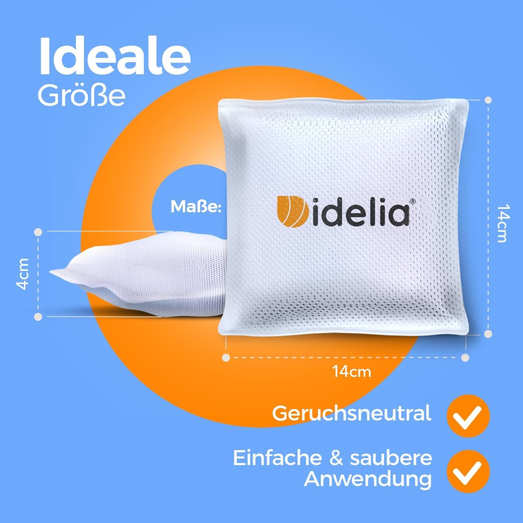 Idelia® 10x Luftentfeuchter Granulat 400g (Sparvorteils 10er Set Luftentfeuchter Nachfüllpack's) I Entfeuchter Nachfüllpack (Schimmel- und Geruchsschutz)