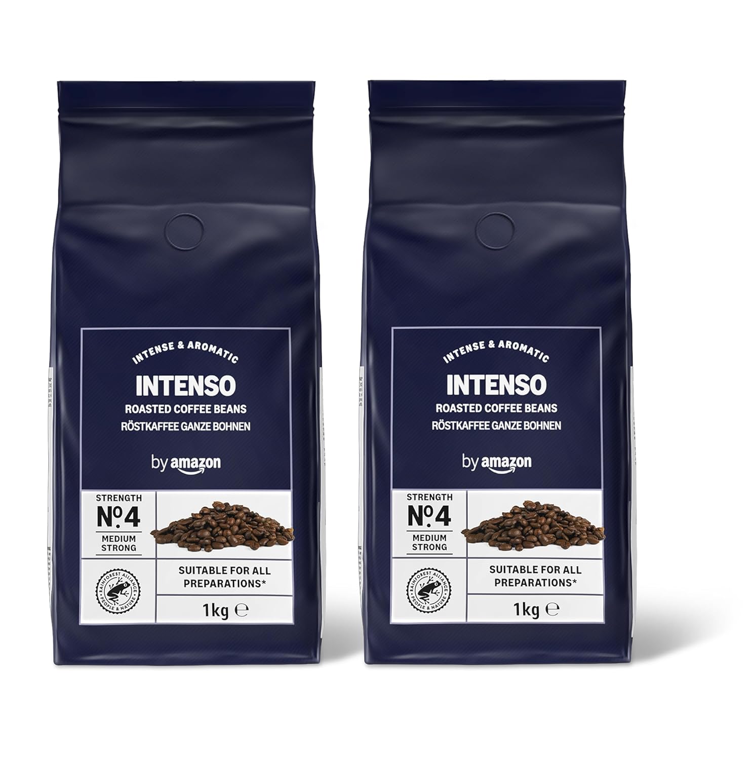 by Amazon House Blend Kaffeebohnen, Mittelgeröstet, 1 kg, Rainforest Alliance Zertifiziert