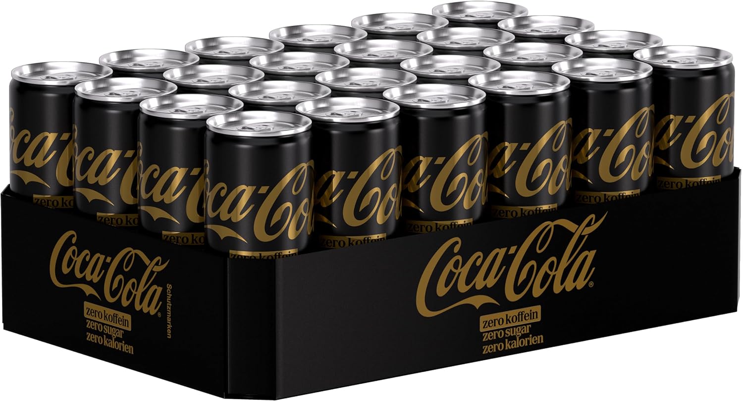 Coca-Cola Zero Sugar Zero Koffein - prickelndes Erfrischungsgetränk mit originalem Coke-Geschmack - ohne Zucker und ohne Kalorien - koffeinfreier Softdrink in Einweg Dosen (24 x 330 ml)