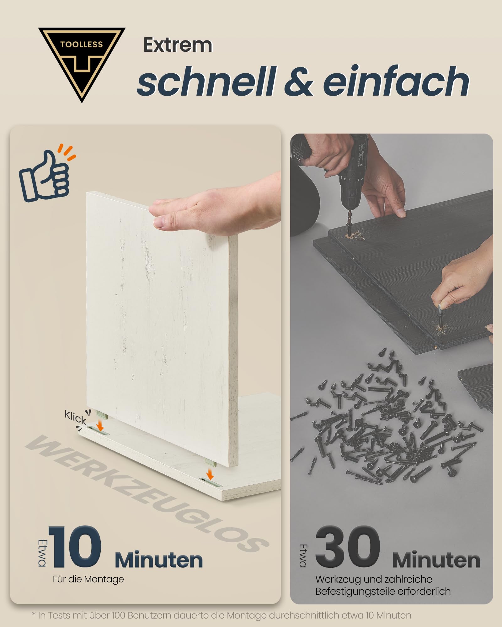 SONGMICS HOME Katzenklo Schrank, superschnelle werkzeuglose Montage, Toolless-Technologie, Katzenhaus für Katzentoilette, Werkzeuglose Montage, Push-to-Open, 80 x 53 x 50cm, schneeweiß PCL013W01