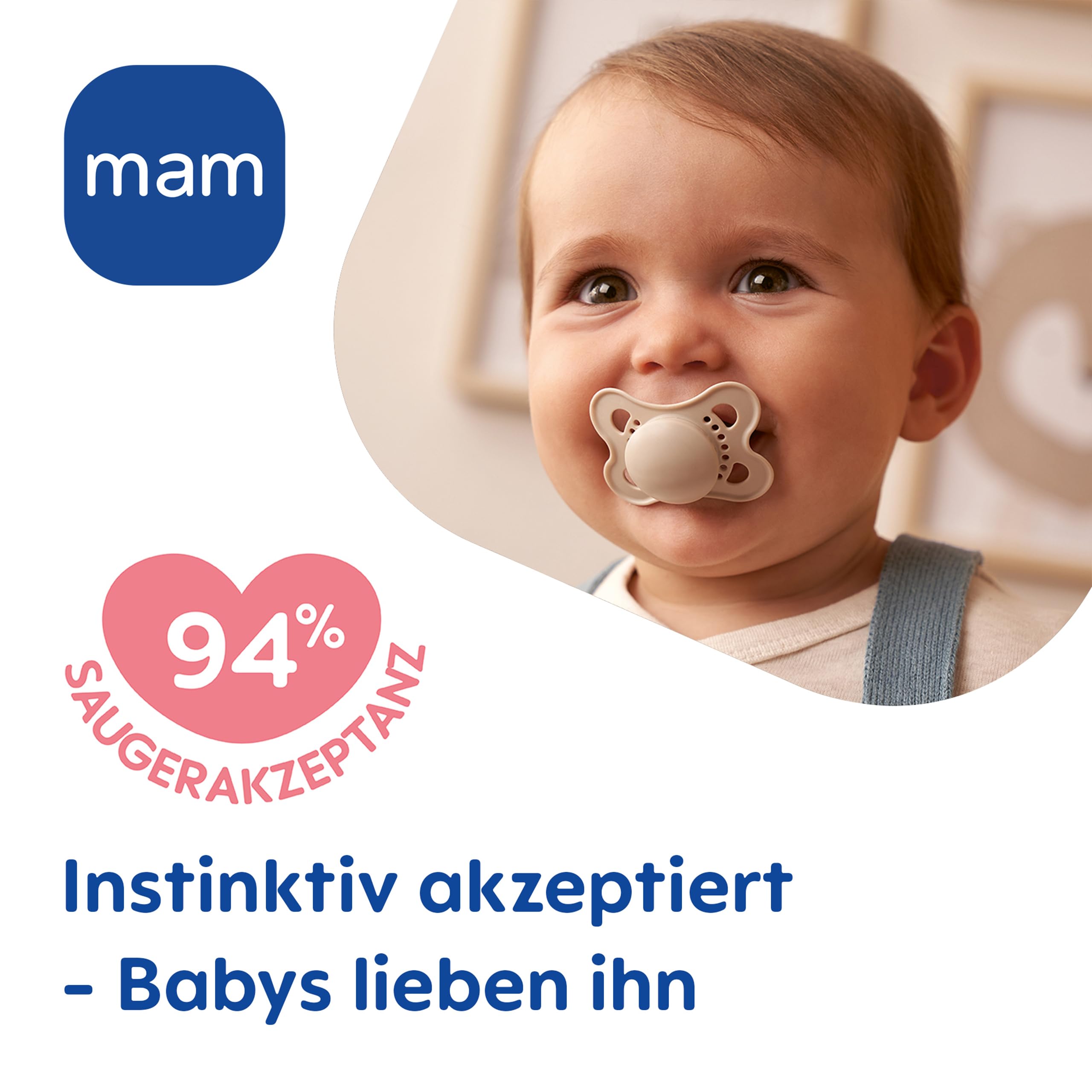 MAM Original Day & Night Matt Schnuller | 0-6 Monate | Schnuller für Neugeborene | 94% Akzeptanz | Babyschnuller beugt Zahnfehlstellungen vor | SkinSoft Silikon | Schaf/Hase | 4 Stück