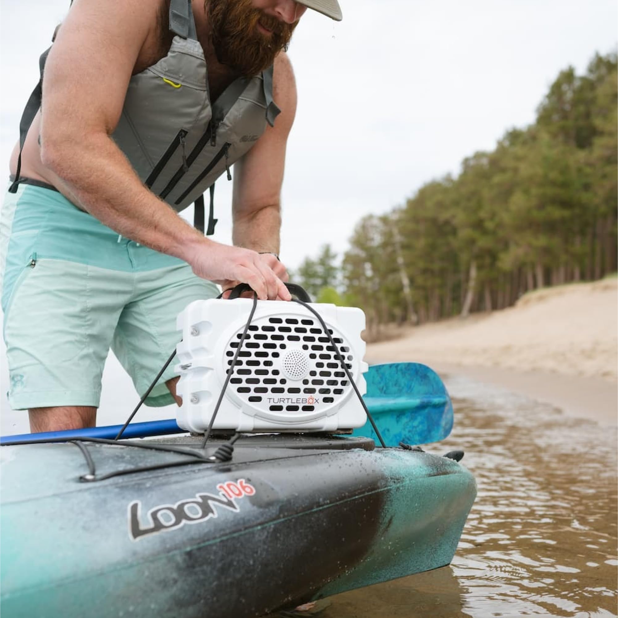 Turtlebox Original Gen 3: Portable Outdoor Bluetooth Speaker – Ultra-Loud (120dB), Waterproof (IP67), Rugged, Impact-Resistant, 3-Day Battery | Party Mode: Unlimited Pairing for Stereo Sound, Tan