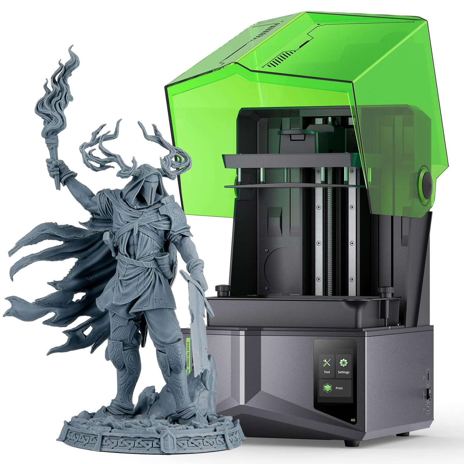 ELEGOO Saturn 4 Ultra 16K Resin 3D Printer, 10" 16K Mono LCD Resin Printer with Smart Mechanical Sensor, Heated Resin Tank, Auto-Leveling, 150mm/h Fast Printing, Print Size 8.33 × 4.66 × 8.66 Inch