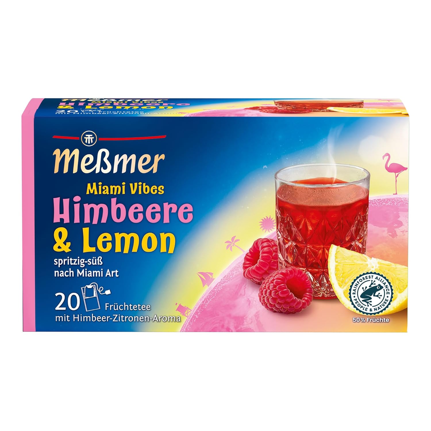 Meßmer Ländertee | Italienische Limone | Früchtetee mit Zitronen-Aroma | 20 Teebeutel | süß-spritzig