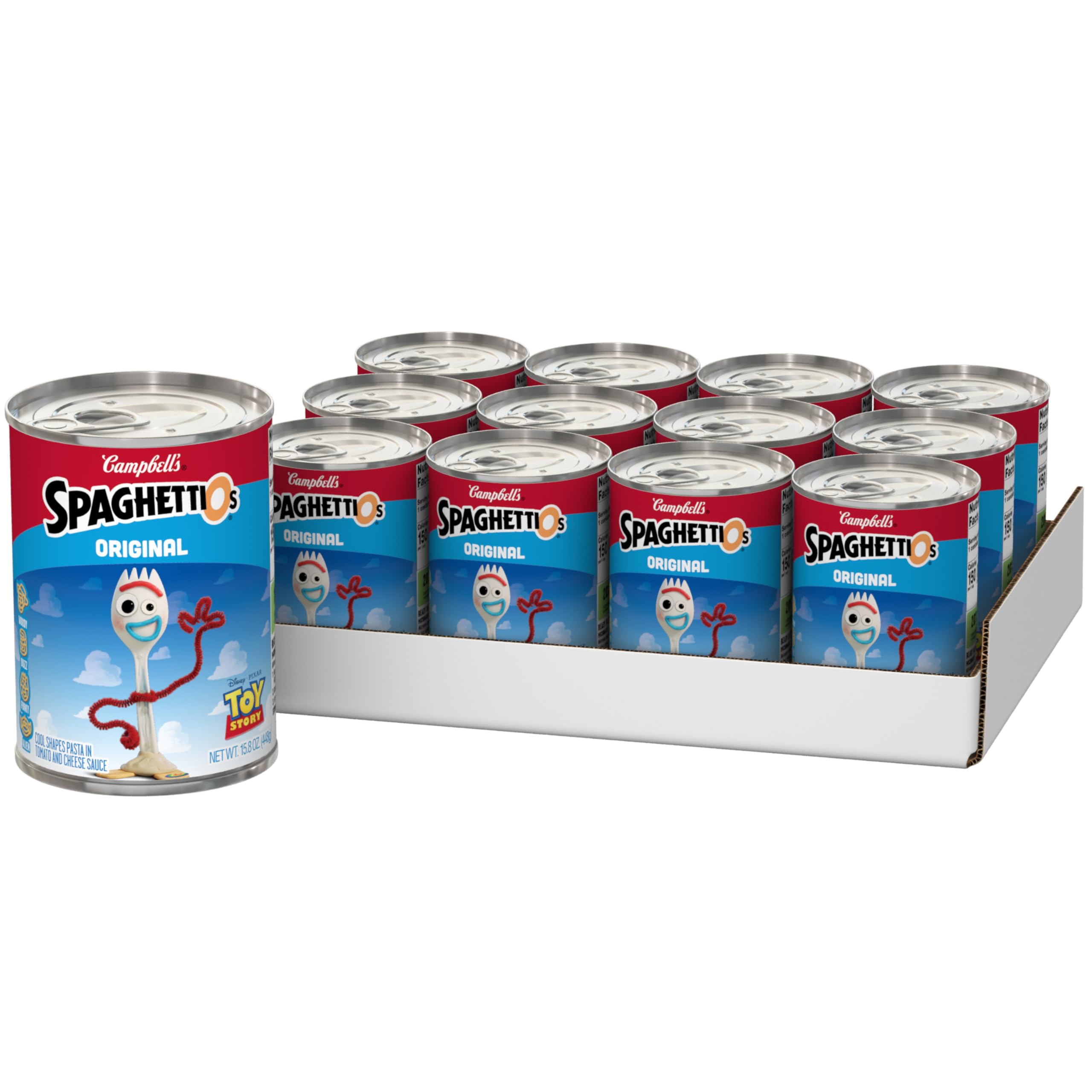 SpaghettiOs Canned Pasta with Meatballs, 15.6 oz Can (12 Pack)