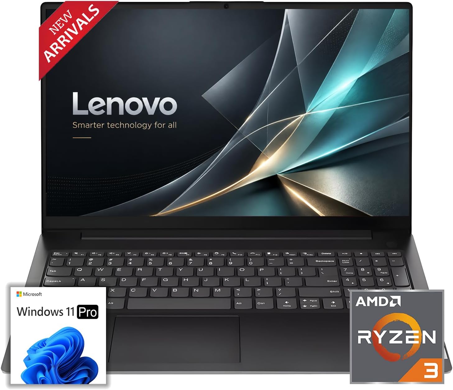 Lenovo New 15.6" FHD Business Laptop(2026-2027 Premium Edition), Powerful AMD Ryzen 3 7320U(Beats i7-1065G7) CPU, 16GB DDR5, 512GB PCIe, 14.5-Hour Battery Life, Windows 11 Pro with MS 365 for Web