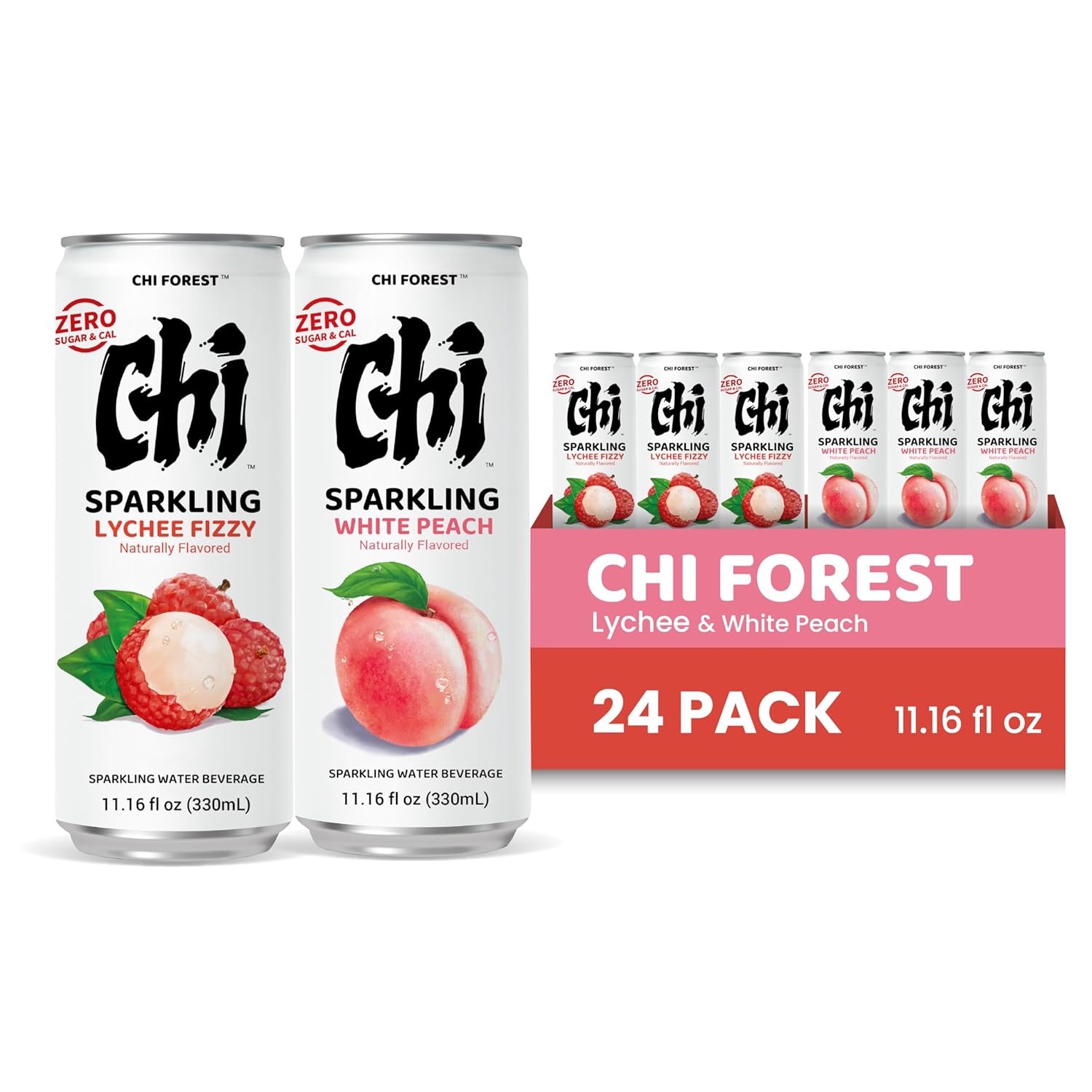 CHI FOREST Lychee Fizzy Sparkling Water (11.16 fl oz* 24)