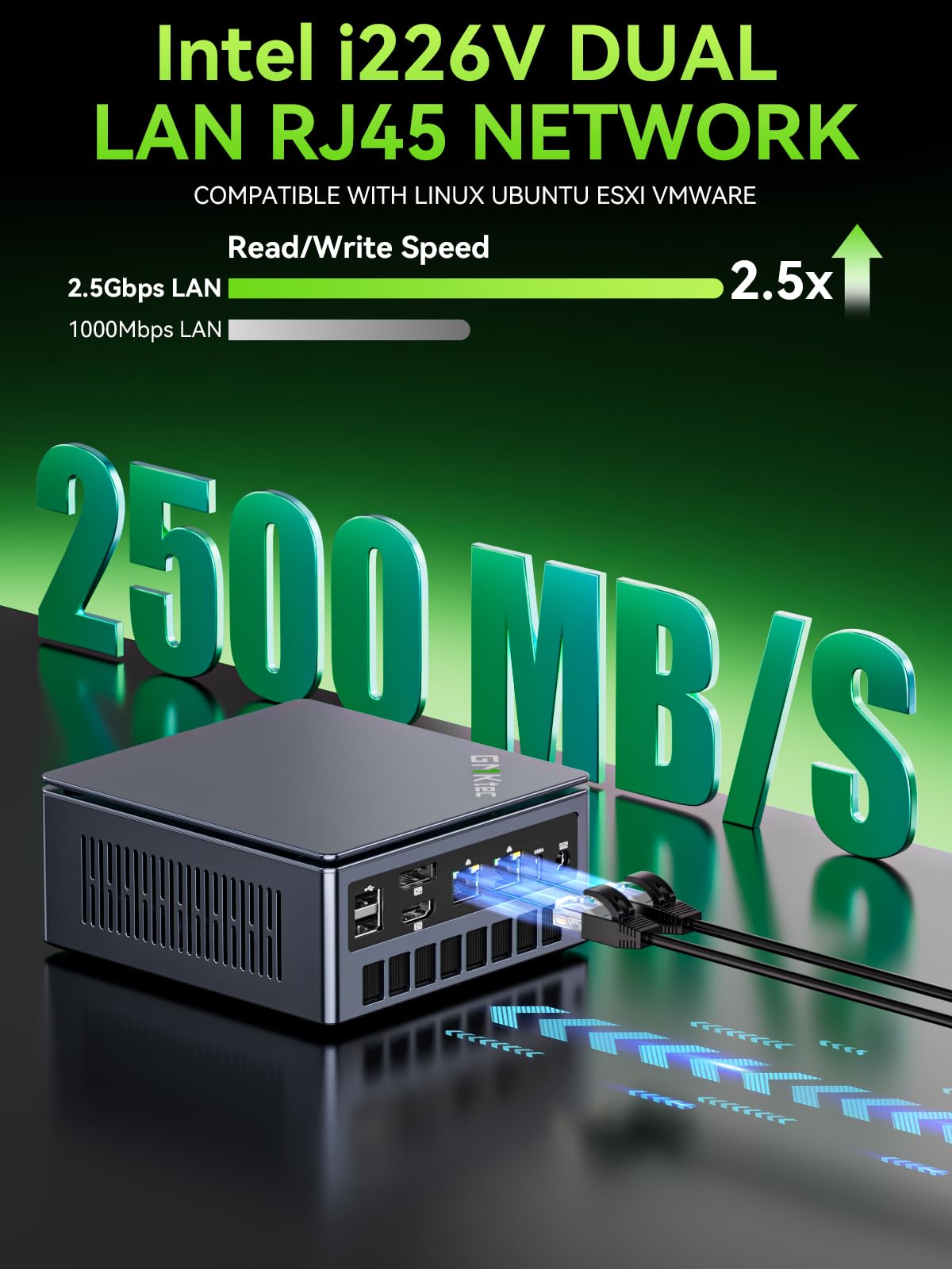 GMKtec Gaming Mini PC Ryzen 7640HS (Beats 6800H/6800U) 16GB DDR5 512GB NVMe SSD Dual NIC LAN 2.5GbE /WiFi 6E BT5.2 /USB4 Desktop Computers Office Home M6 Ultra