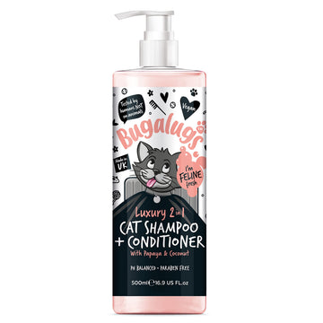 Bugalugs 2in1 Katzenshampoo + Conditioner 500 ml Pumpdosierer