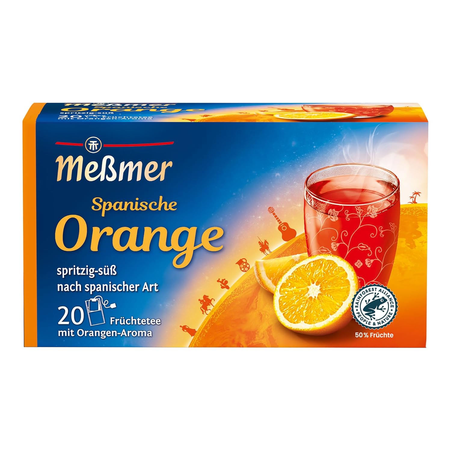 Meßmer Ländertee | Italienische Limone | Früchtetee mit Zitronen-Aroma | 20 Teebeutel | süß-spritzig