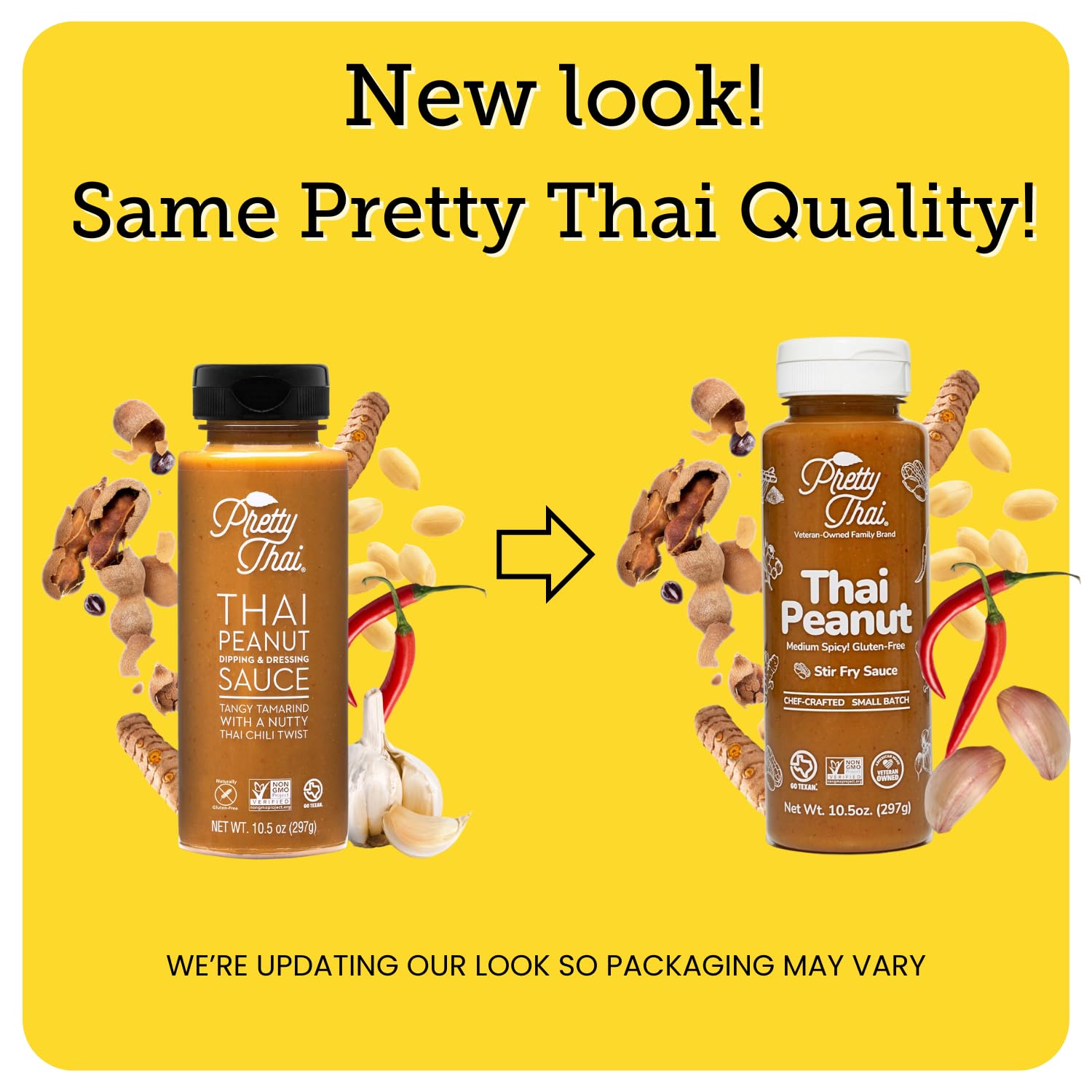 Pretty Thai Peanut Sauce, Gluten Free Certified Non-GMO Vegan Authentic Stir Fry, Dressing, Rice Seasoning, Condiment & Dipping Sauce, 100% Natural
