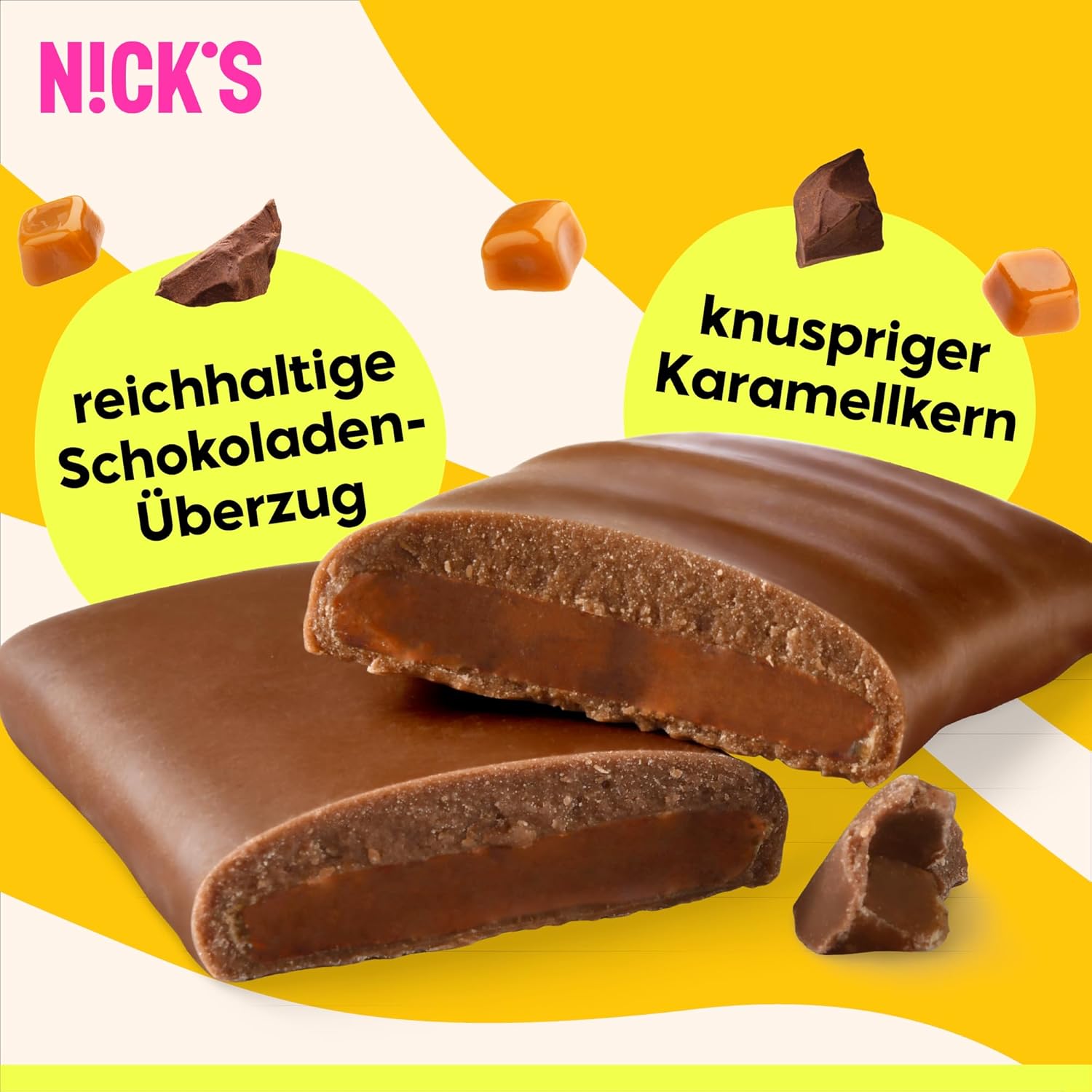 NICKS Keto Riegel Coconut, Schokolade Kokos Snacks, 175 Kalorien, 2 Net carbs, ohne Zuckerzusatz, Glutenfrei, Low carb Süssigkeiten (15x40g)