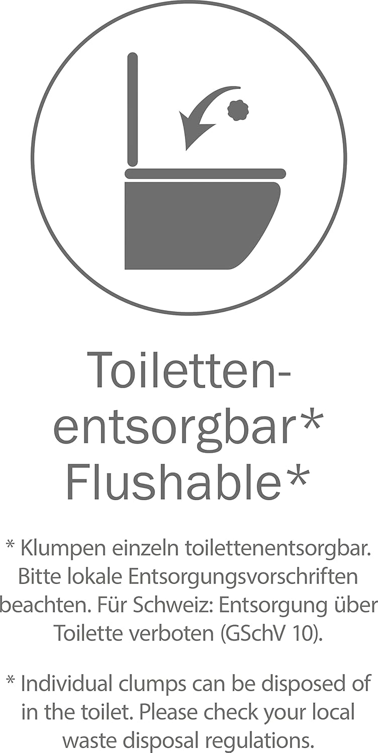 Cat’s Best Original Katzenstreu, 100% pflanzliches Katzenklumpstreu mit maximaler Saugfähigkeit – bekämpft Gerüche natürlich und aktiv, 8,6 kg/20 l (Verpackung kann variieren)