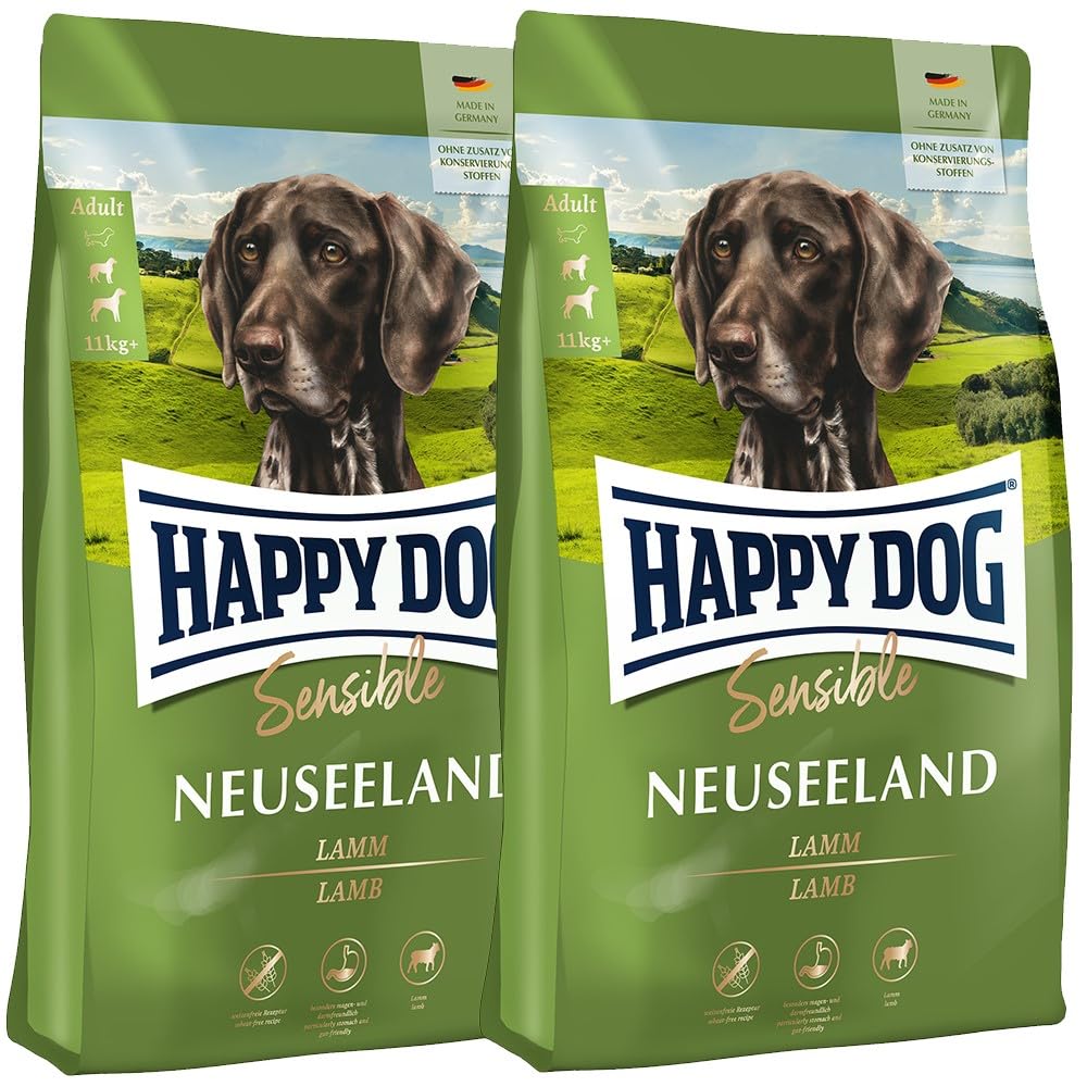 Happy Dog Sensible Neuseeland - M - Trockenfutter, Hundefutter - Geschmacksrichtung Lamm - 12,5kg