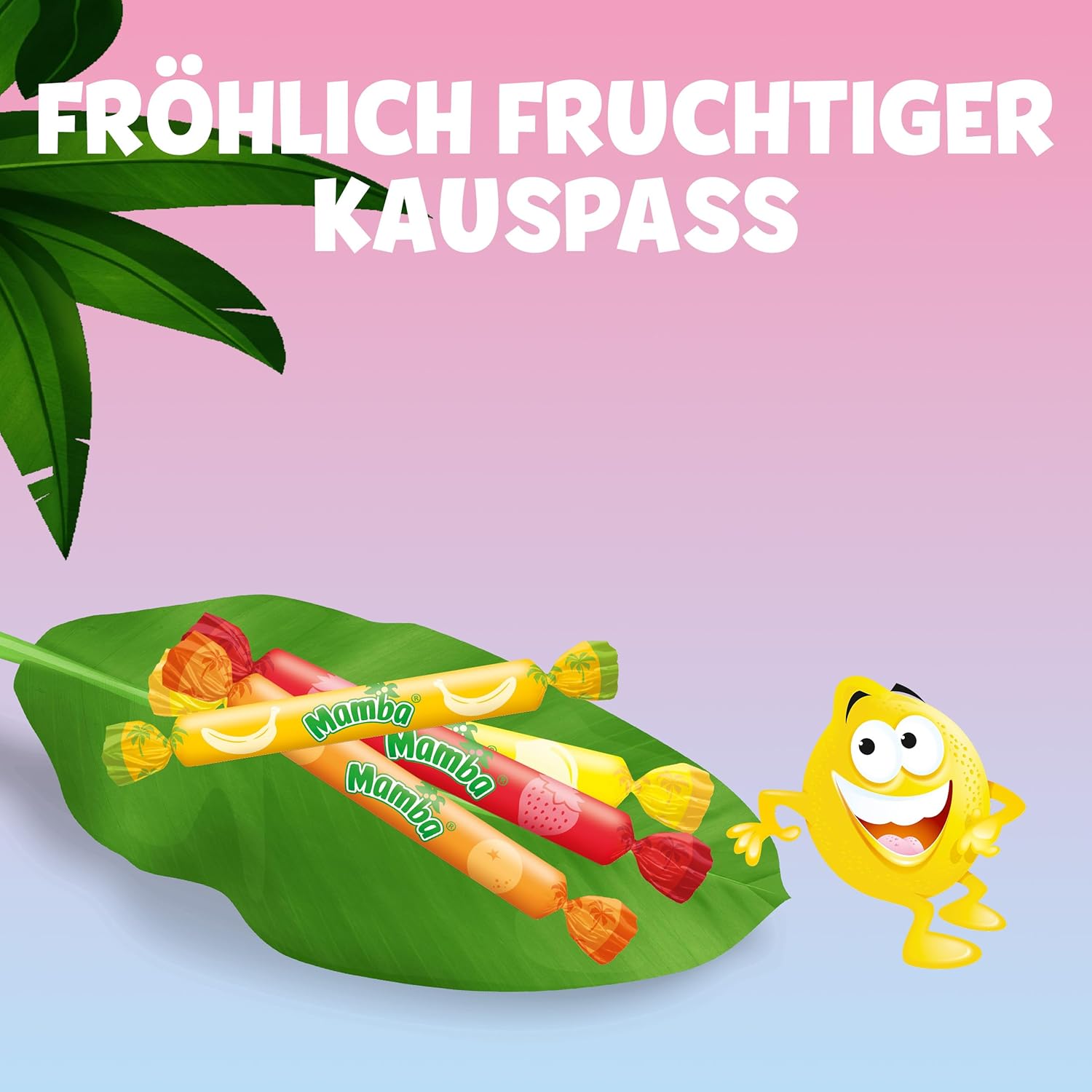 Mamba Beach Mix – 1 x 160g – Fruchtige Kaubonbons mit Mamba Beach Surfer, Mamba Beach Sticks & Mamba Beach Bites – Fruchtgummi Mix einzeln verpackt