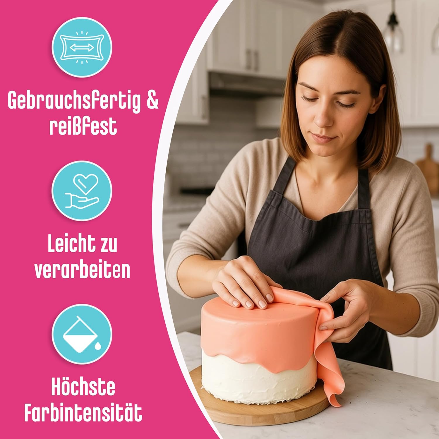 Decocino Fondant, Weiss, 250 g (1er Pack)