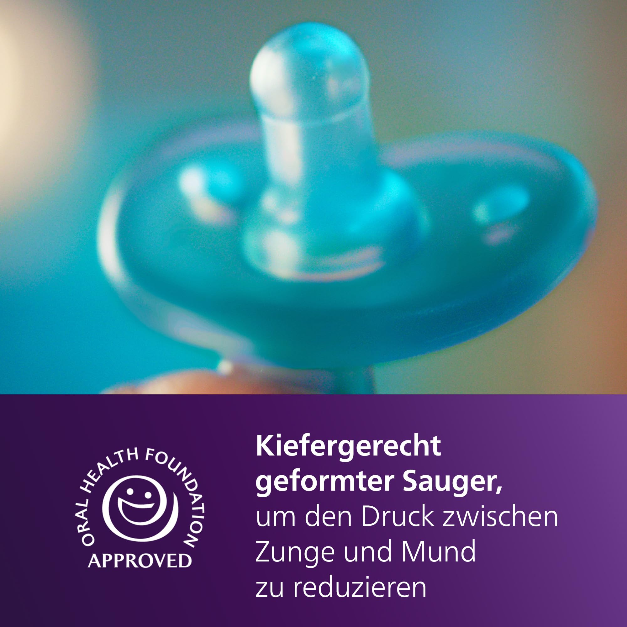 Philips Avent Soothie-Schnuller – einteiliges Silikondesign, für Neugeborene, flexibler Sauger, der den Druck auf Zähnen und Mund reduziert, BPA-frei, mit Sterilisationsbehälter, 2er-Pack, SCF099/27