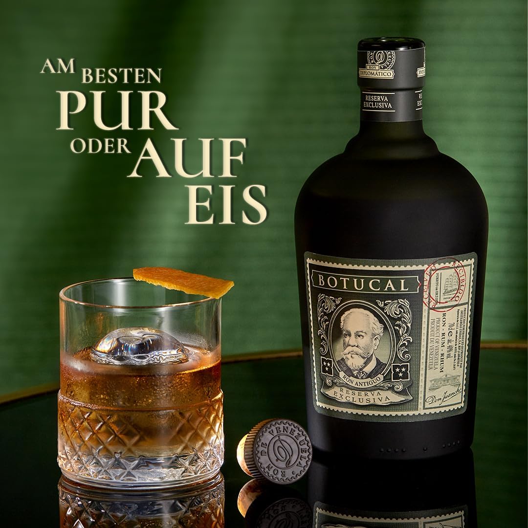 Botucal Reserva Exclusiva Rum - Geschenkempfehlung- Komplex und ausgewogen, mit einem langanhaltenden, verführerischen Abgang -0.7L/40% Vol.